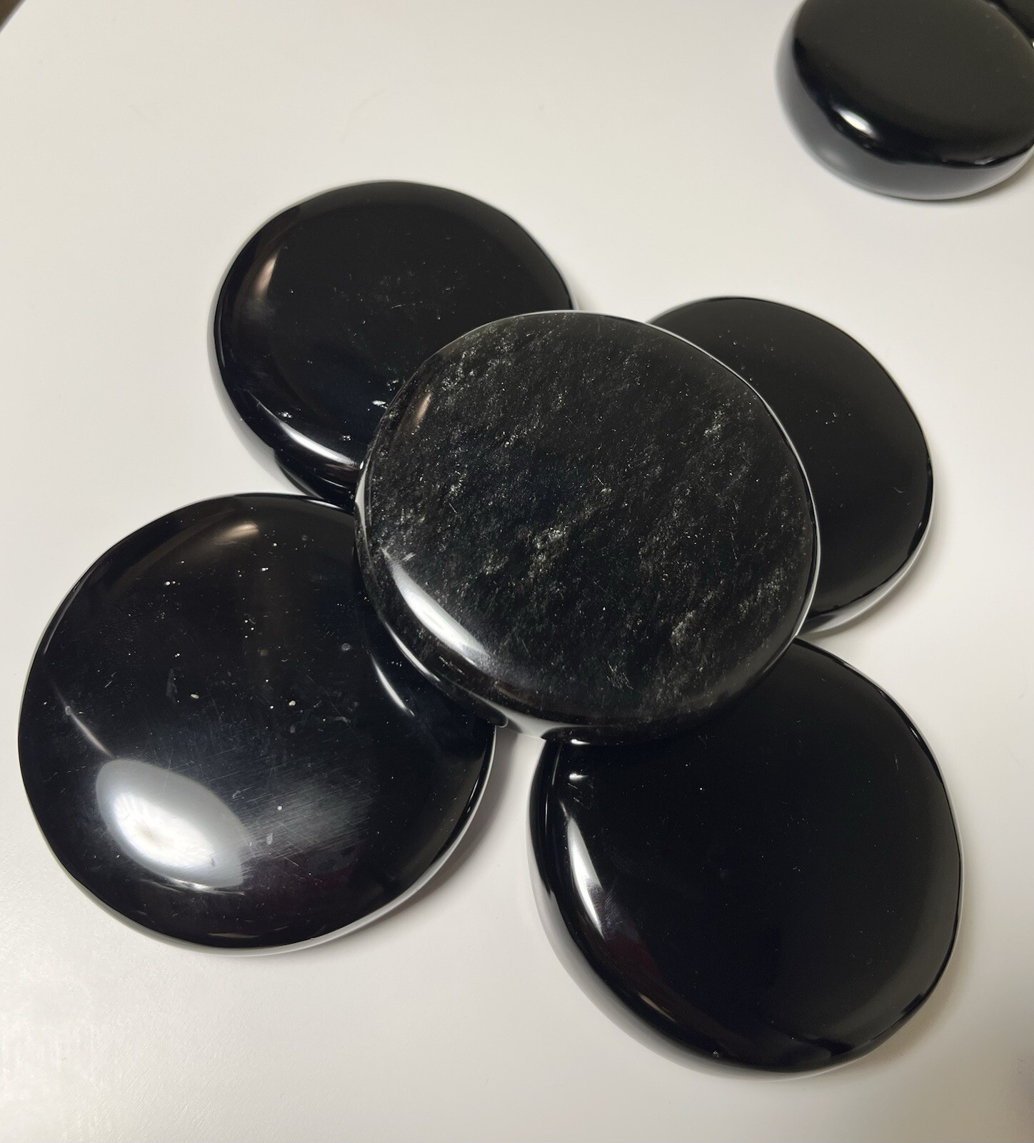 Gold and Black Obsdian Stone: Hot Stones for Massages,Spheres,Bracelets!!!