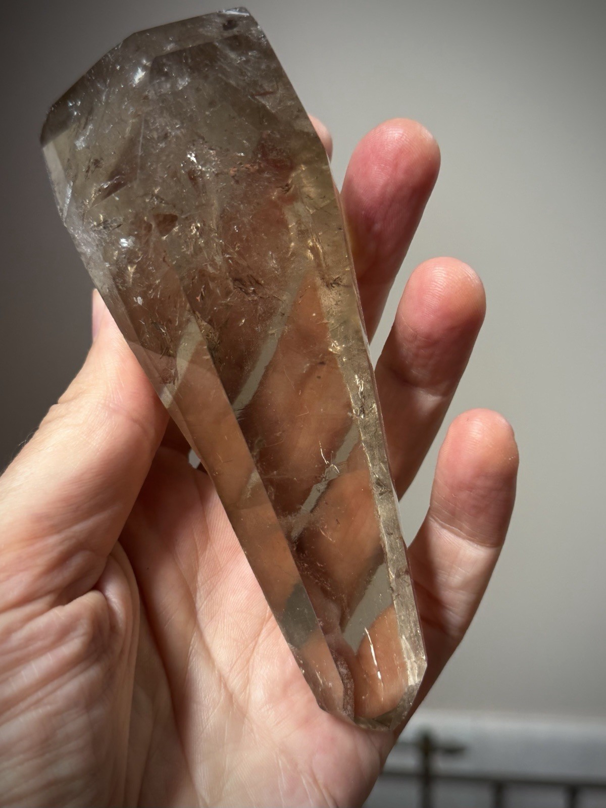 Natural Smoky Quartz Crystal Lemurian Quartz Crystal Brazil Quartz