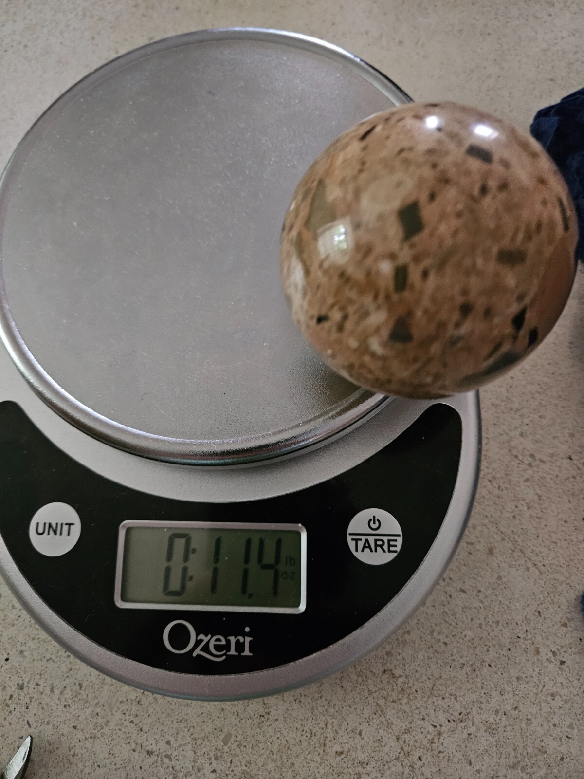 Stone Ball Sphere Crystal 2 3/8 inch diameter each