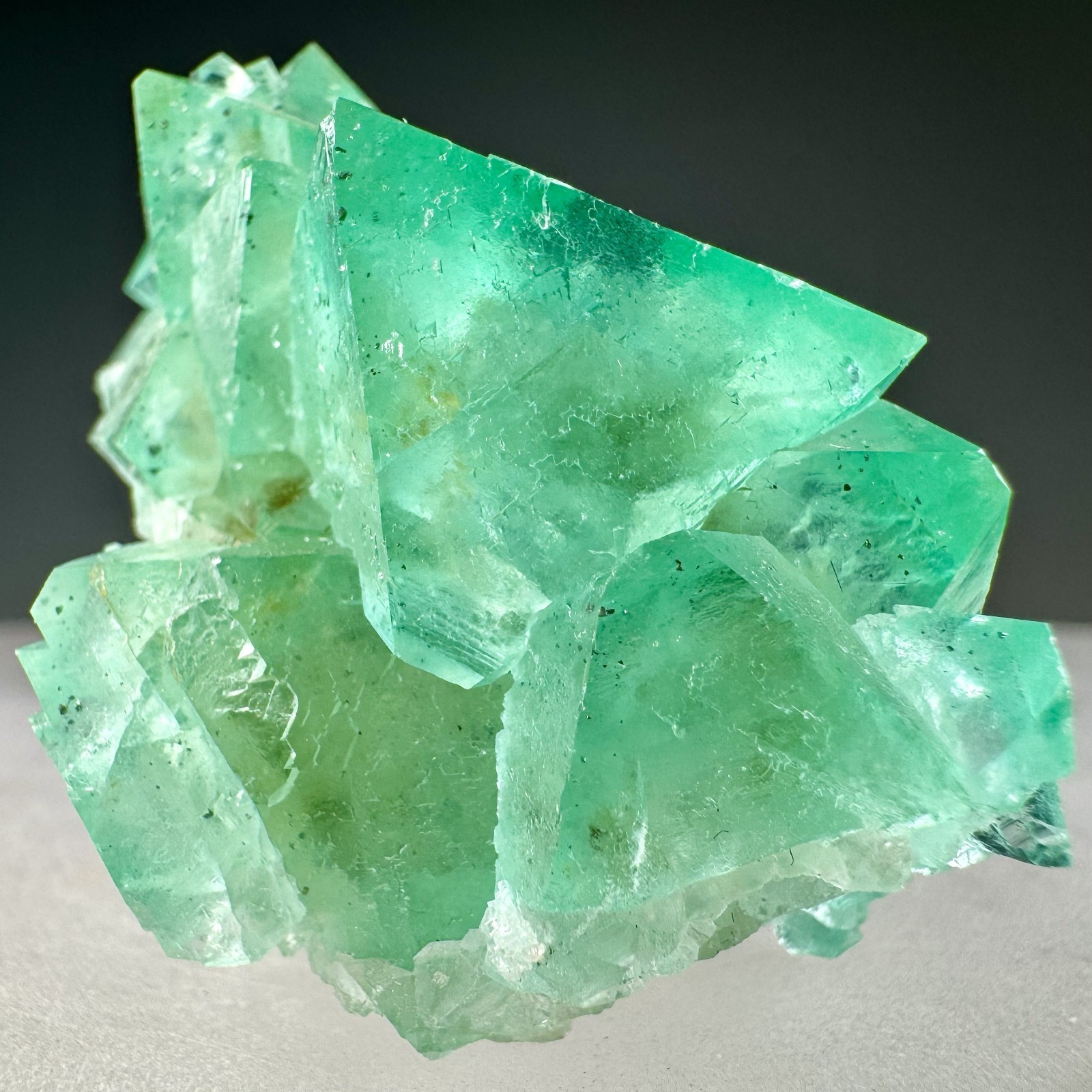 Fine Fluorite Crystals: Riemvasmaak, Northern Cape Province, South Africa