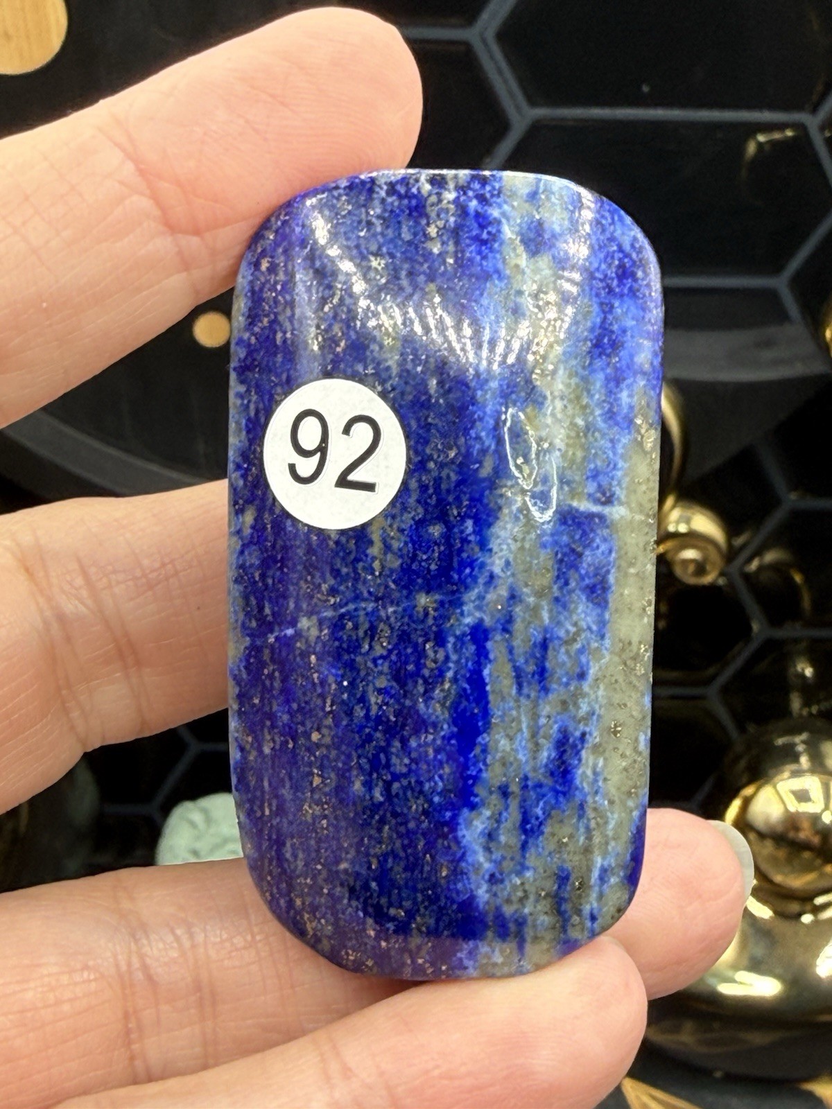 Natural Lapis Lazuli Palmstones Square shape awesome colors Free shipping!
