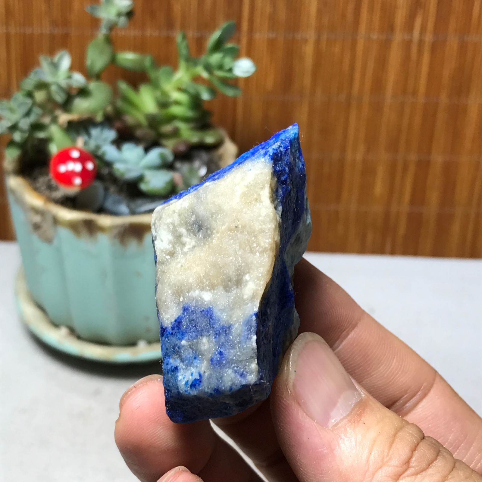 73g Natural lapis lazuli Crystal gemstone Rough Mineral Specimen healing A6065