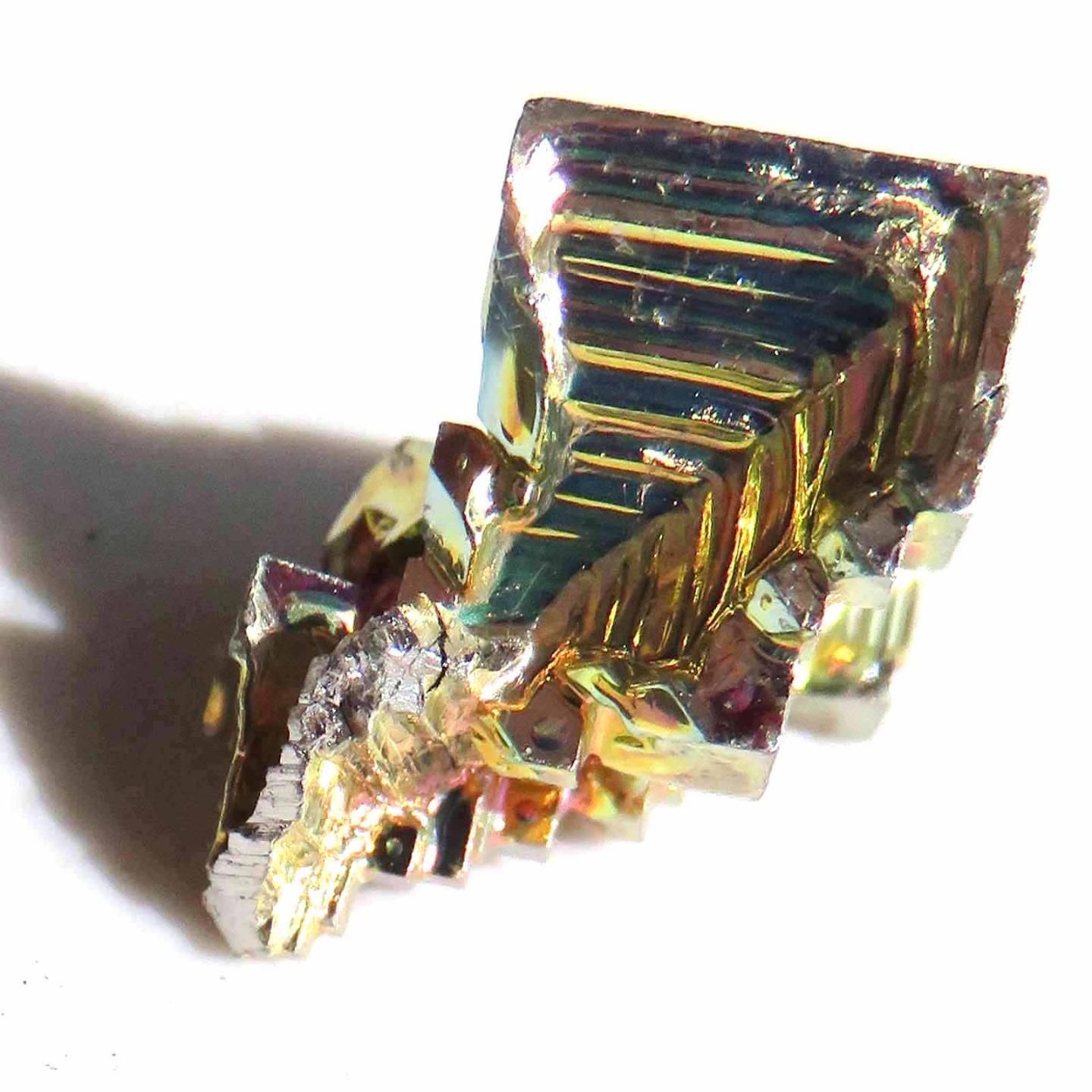 Bismuth Crystal Wire Wrap Bi STEM Education Crystal Grid Rainbow Bis70