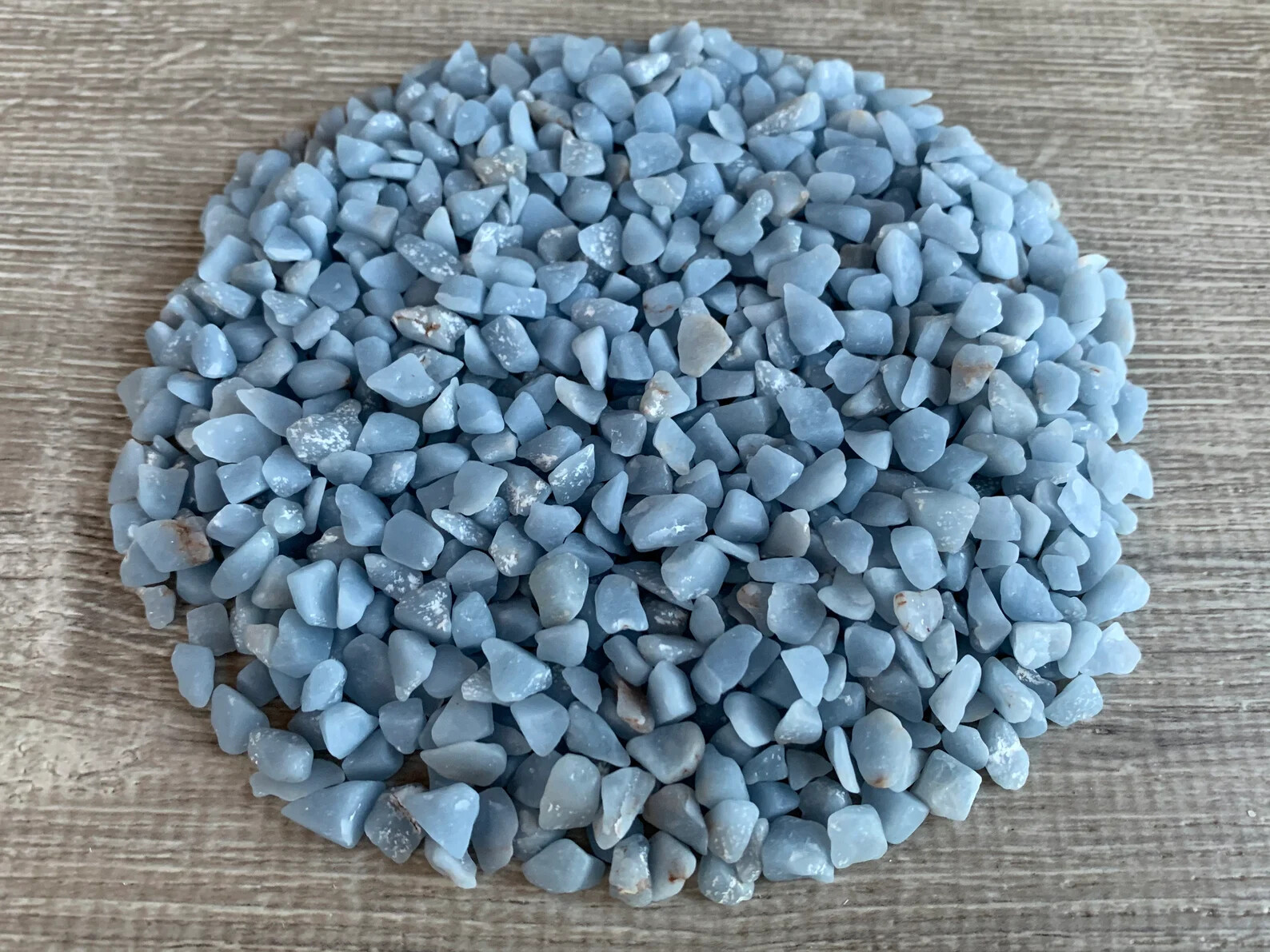 Grade A++ Angelite Semi Rough Mini Chips 4 – 8 mm, Wholesale Bulk Lot
