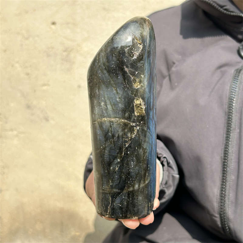 1.32kg Natural Labradorite Quartz Crystal Spectrolite Mineral Reiki healing