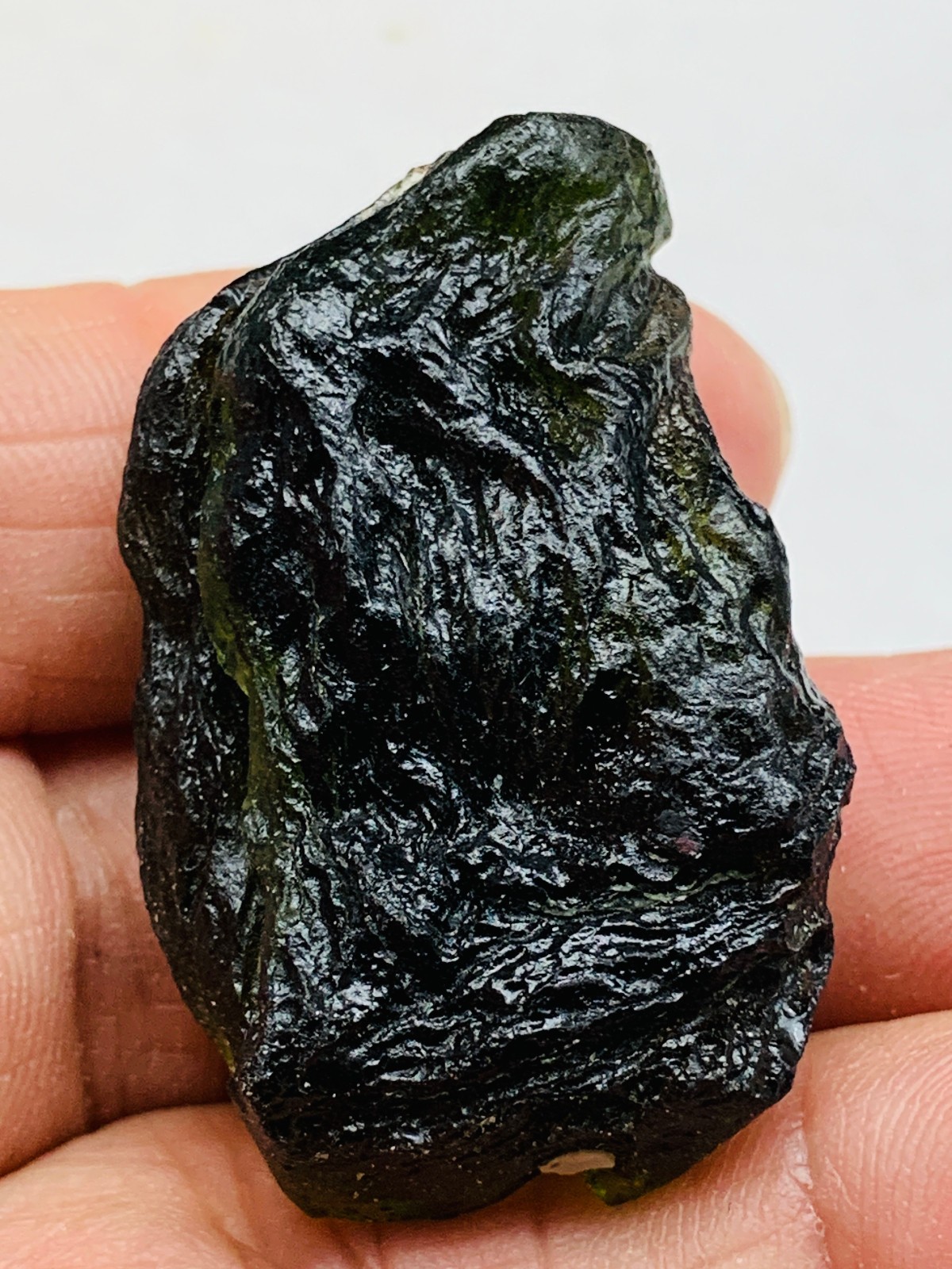 TOP Moldavite Raw Moldavite Crystal from Czech Republic PICcertificate 88CT
