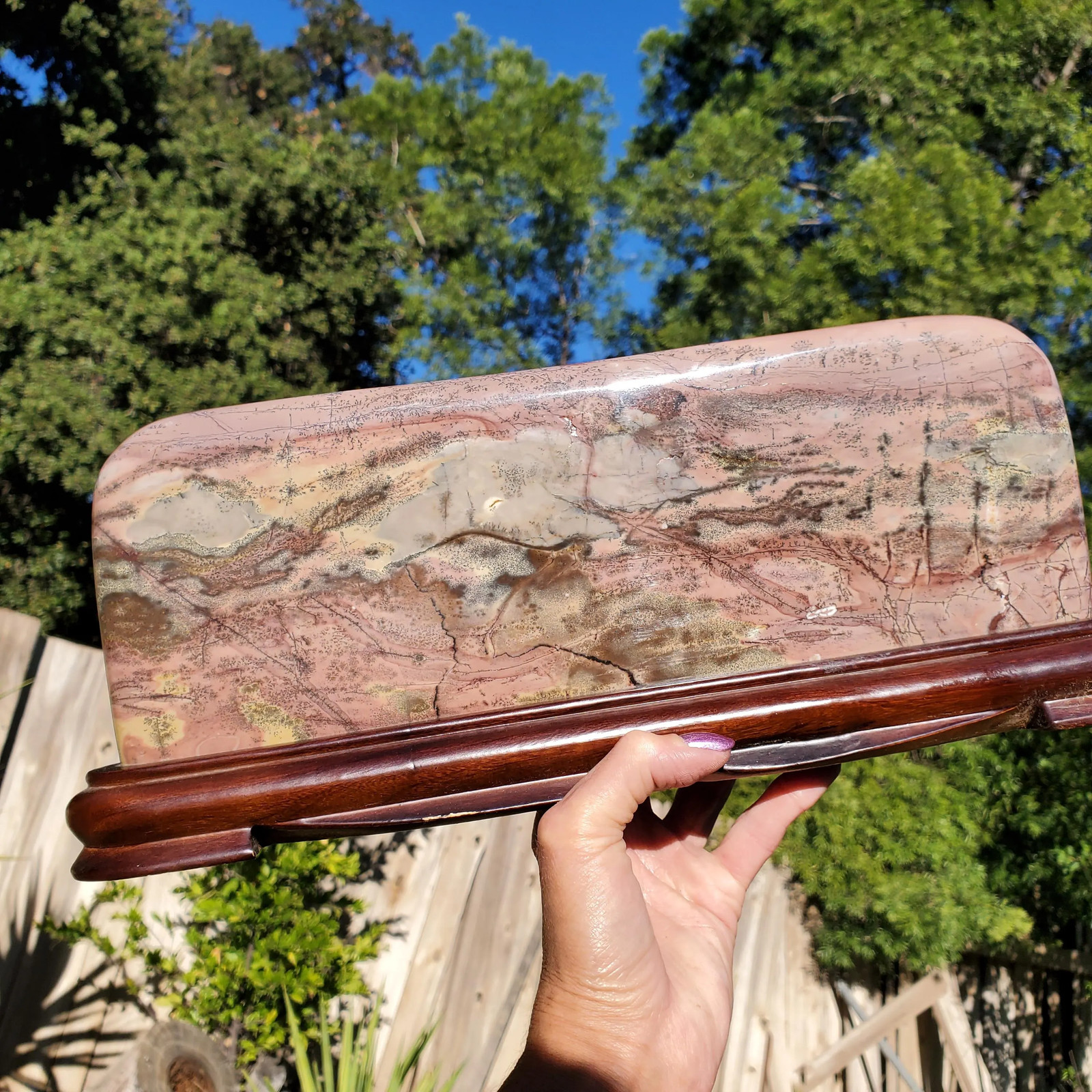 XL Picture Jasper Dendritic Pastel Display Crystal Statement Slab 2700 grams