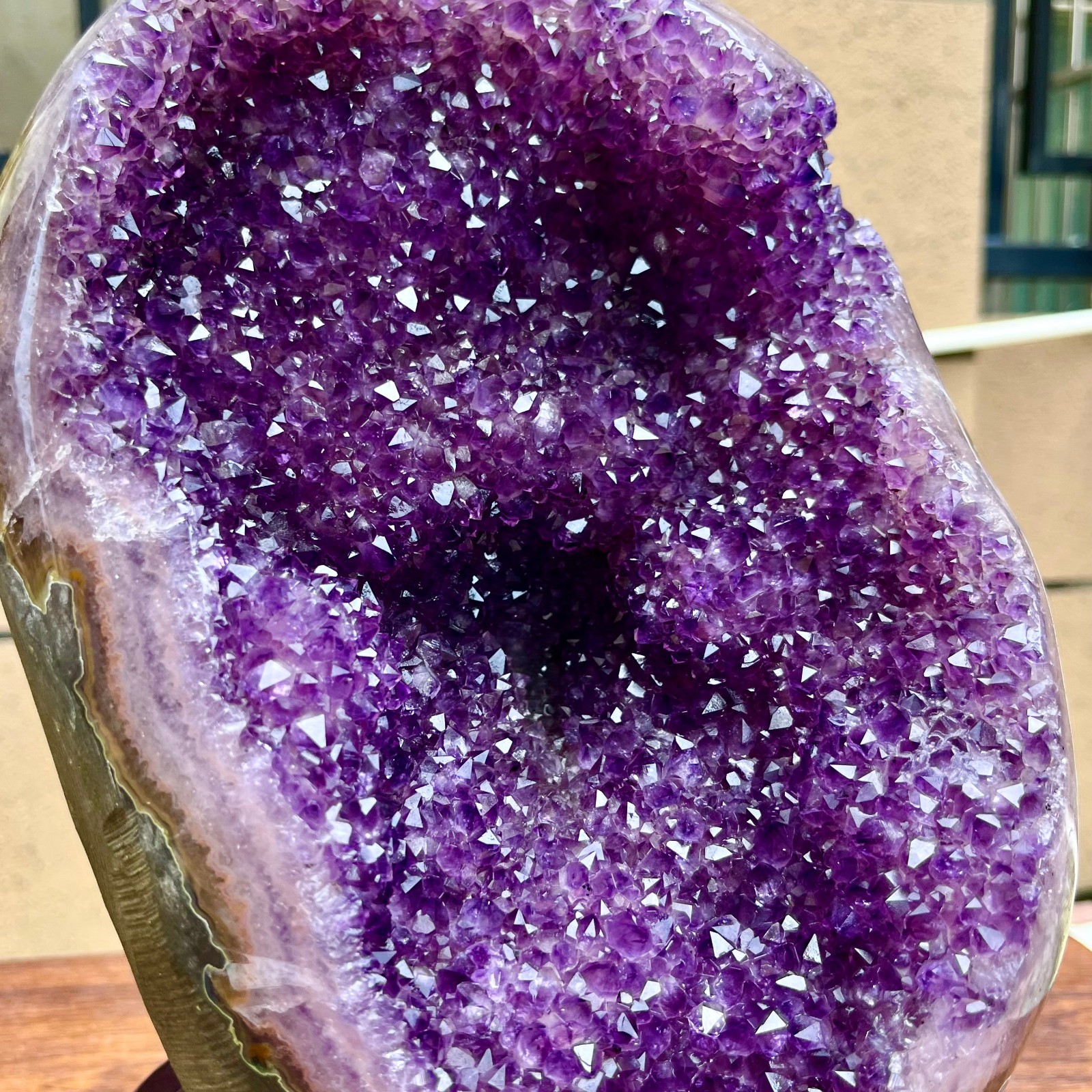 20.77LB Natural amethyst, quartz ore body Uruguayan amethyst crystal block