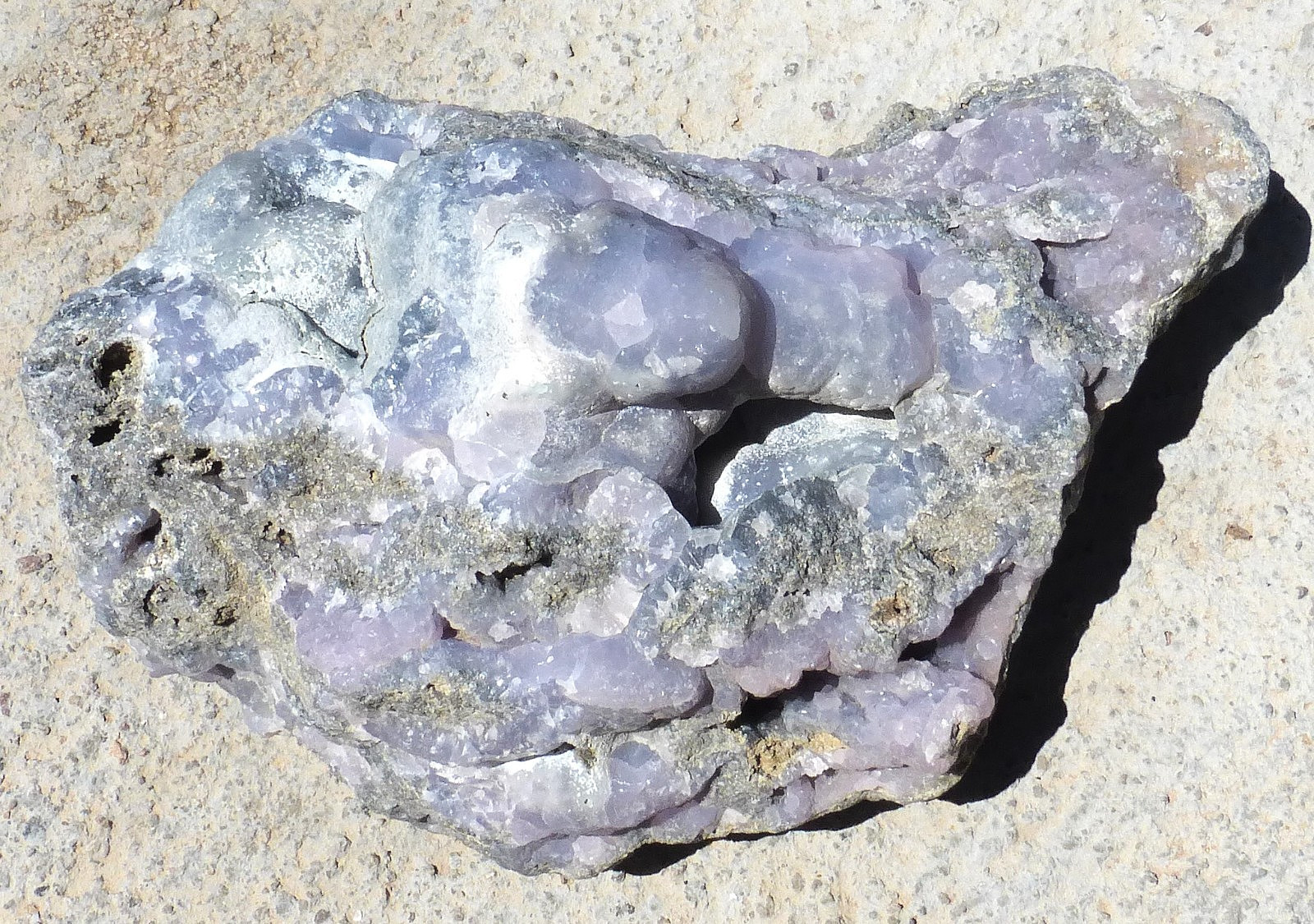 LARGE Purple Smithsonite specimen from El Refugio Mine Mexico 2-lb. 3.6 oz.