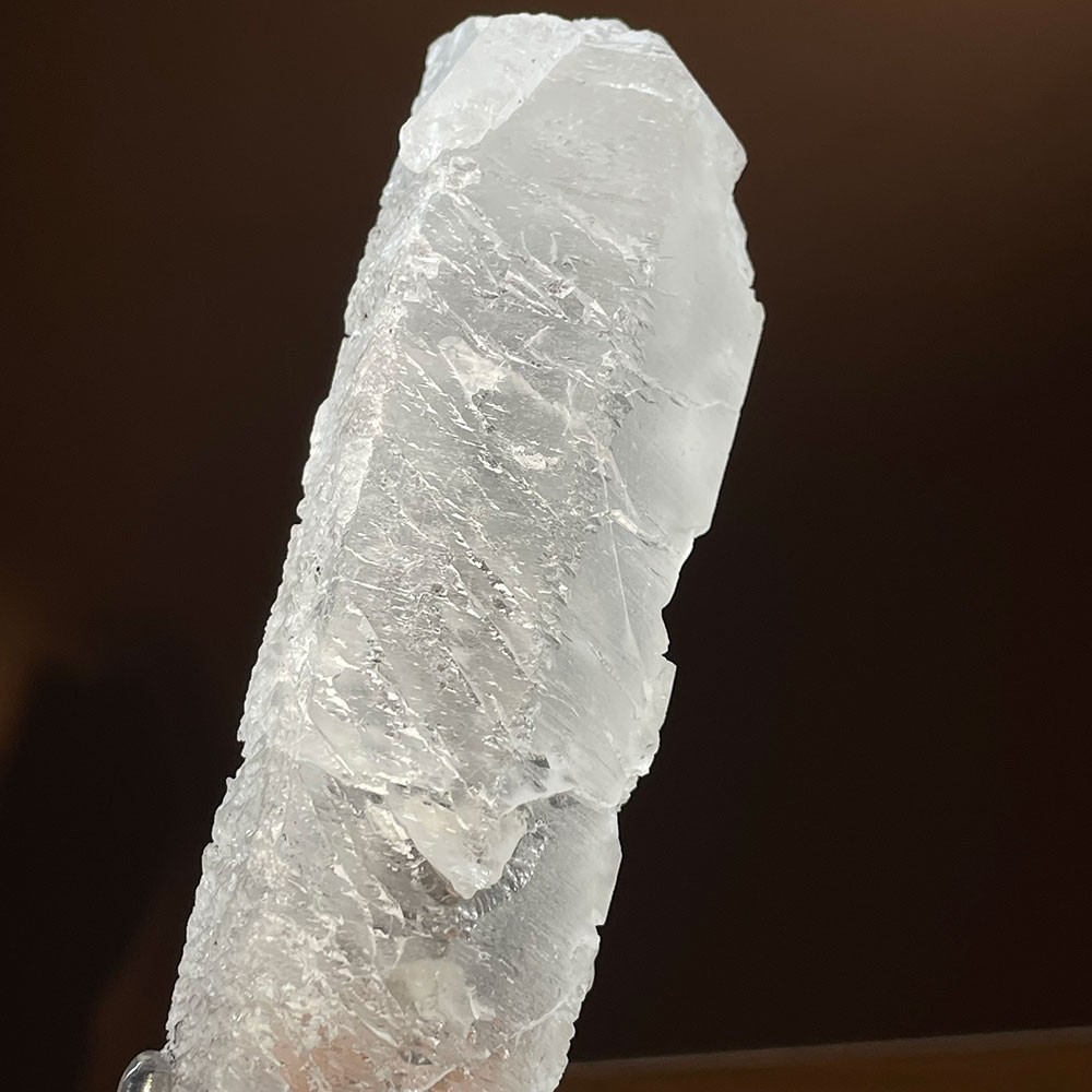 RARE Growth Interference Quartz from Madagascar | Display Specimen Acrylic Stand