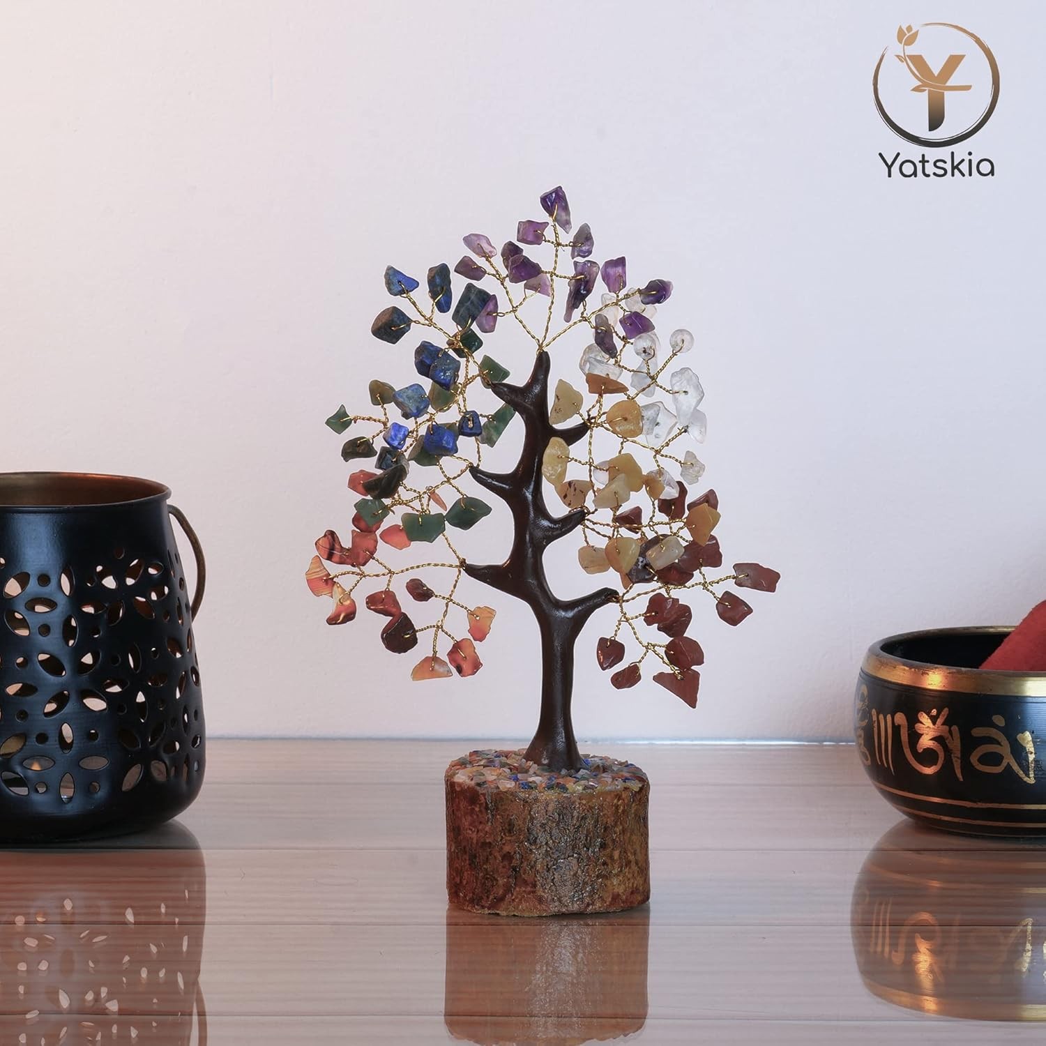 Seven Chakra Tree Of Life Crystal Tree, Crystals And Healing Stones, Feng Shui..