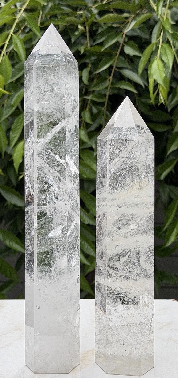 Wholesale Lot 2-3 Pcs Clear Quartz Tower Obelisk Point natural Crystal Energy