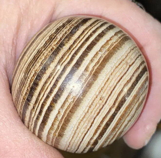 2 inch brown aragonite sphere