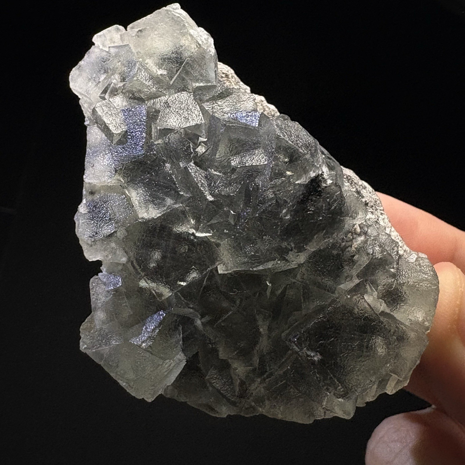 Natural Crystal Water Clear Fluorite Cluster Xianghuapu China Specimen B62