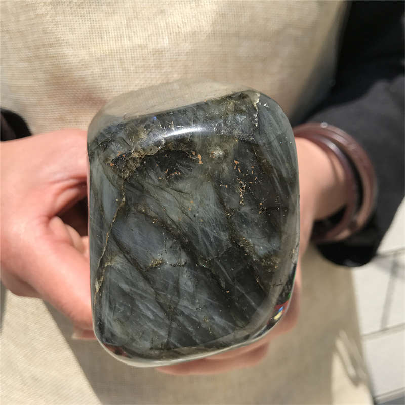 1.21kg Natural Labradorite Quartz Crystal Spectrolite Mineral Reiki healing