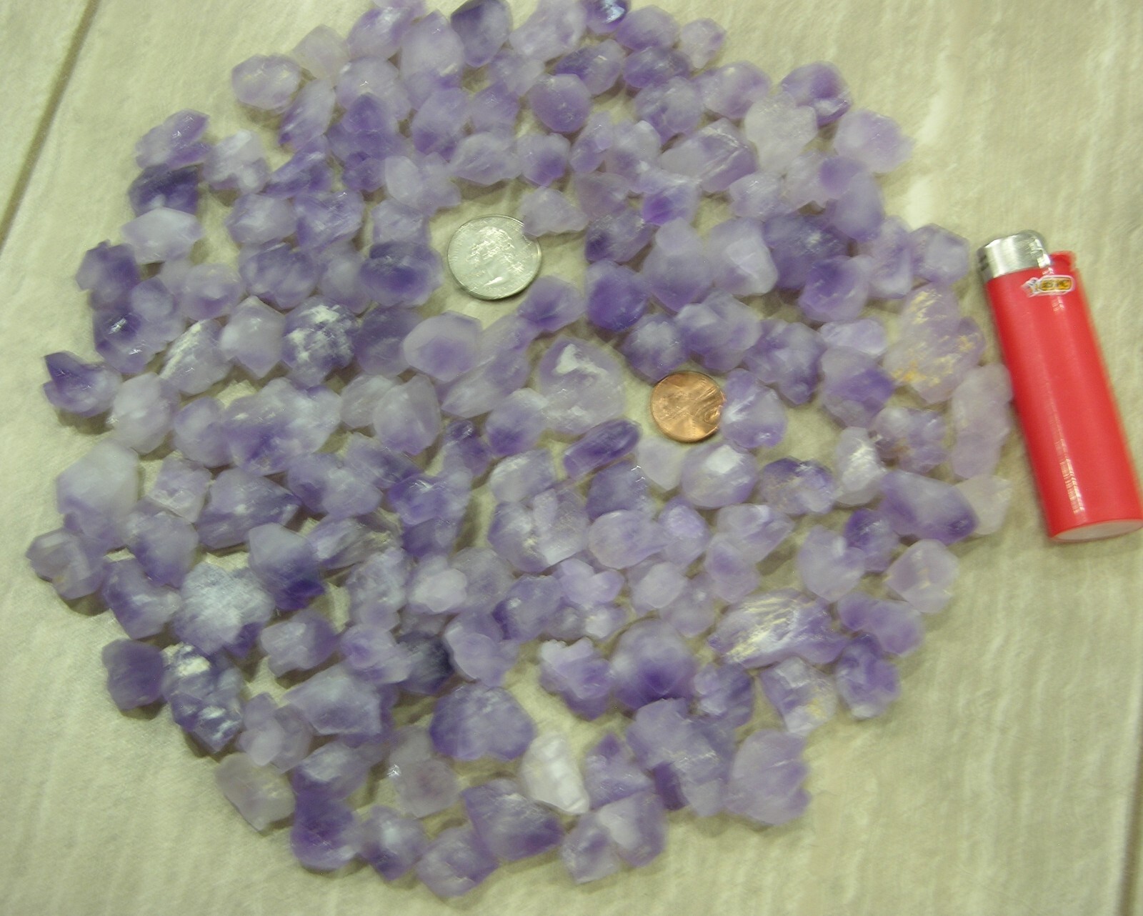 1 lb or 454g Vietnam Natural Rough Raw Amethyst Crystal Specimen 1/2 in to 1 in