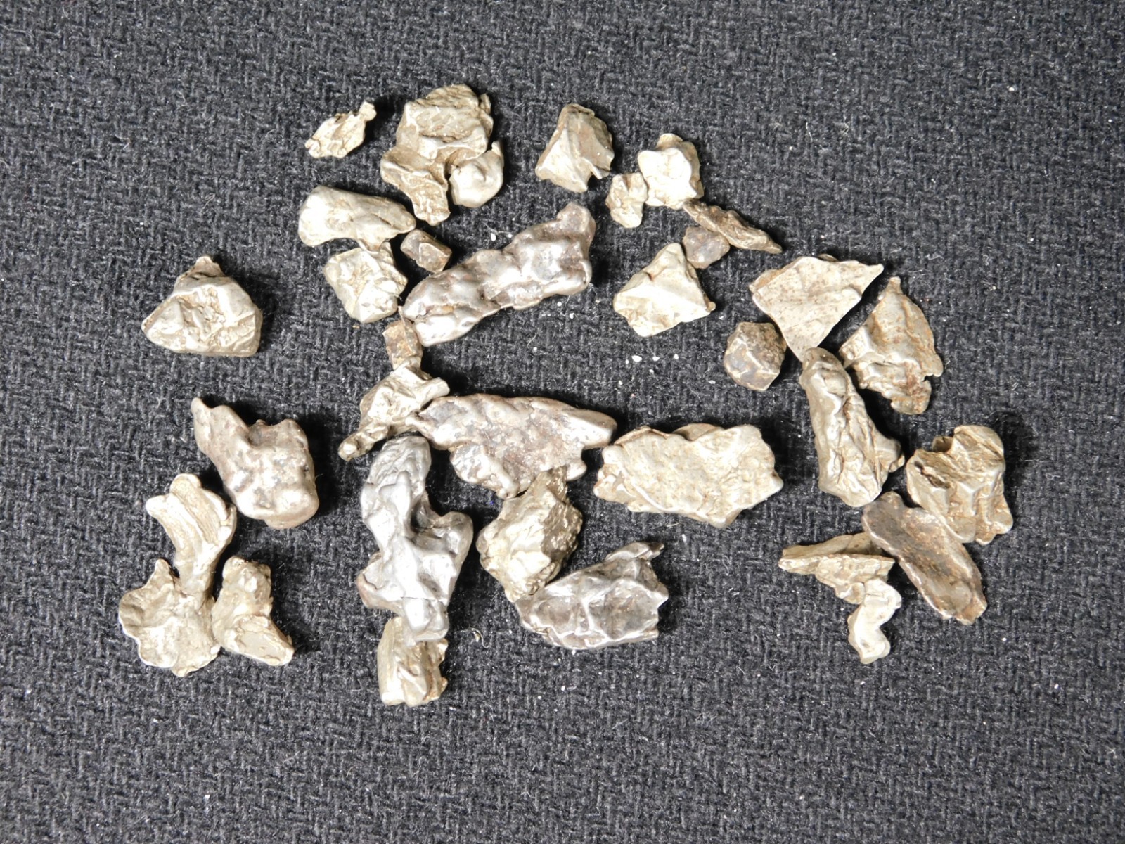Big Lot of Little Campo Del Cielo METEORITES 100% Authentic Argentina 23.4gr