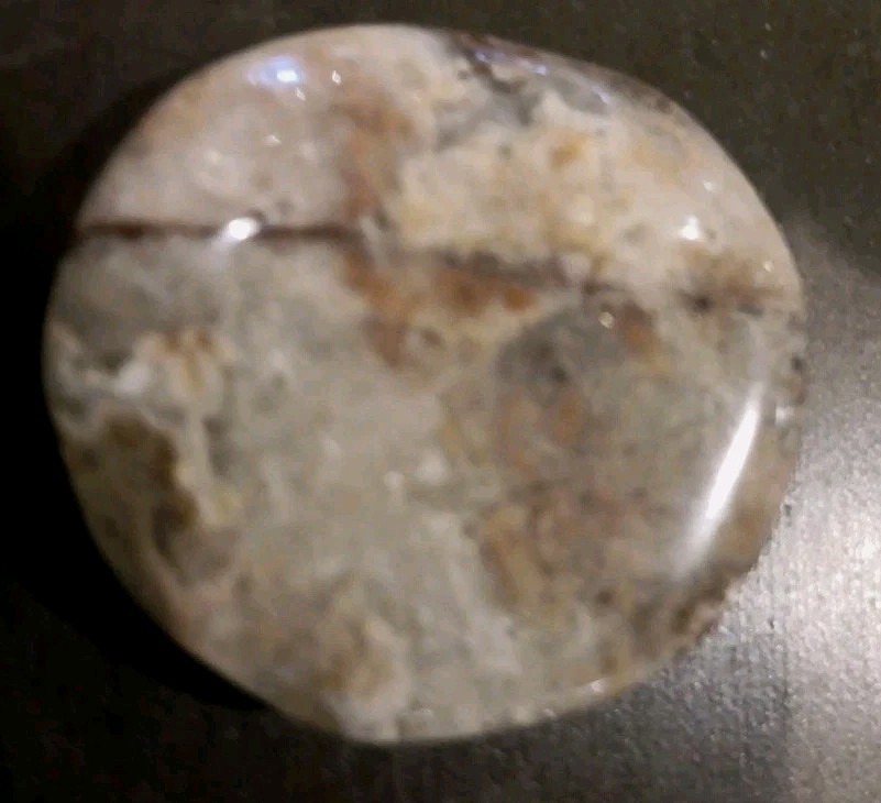 Crazy Lace Agate Natural Cabochon Semiprecious Gemstone 1-5/16″ Wide 1/4″ Thick