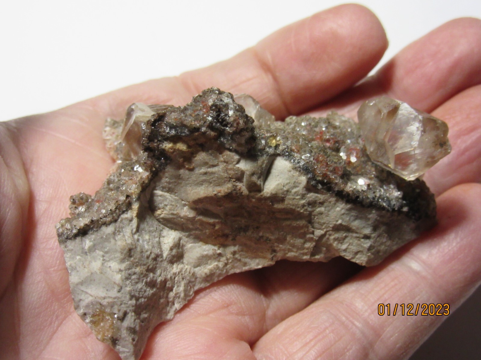 Natural Red Quartz Crystal CLUSTER 2 3/8″ Rough Collectible Reiki RQCCC-3