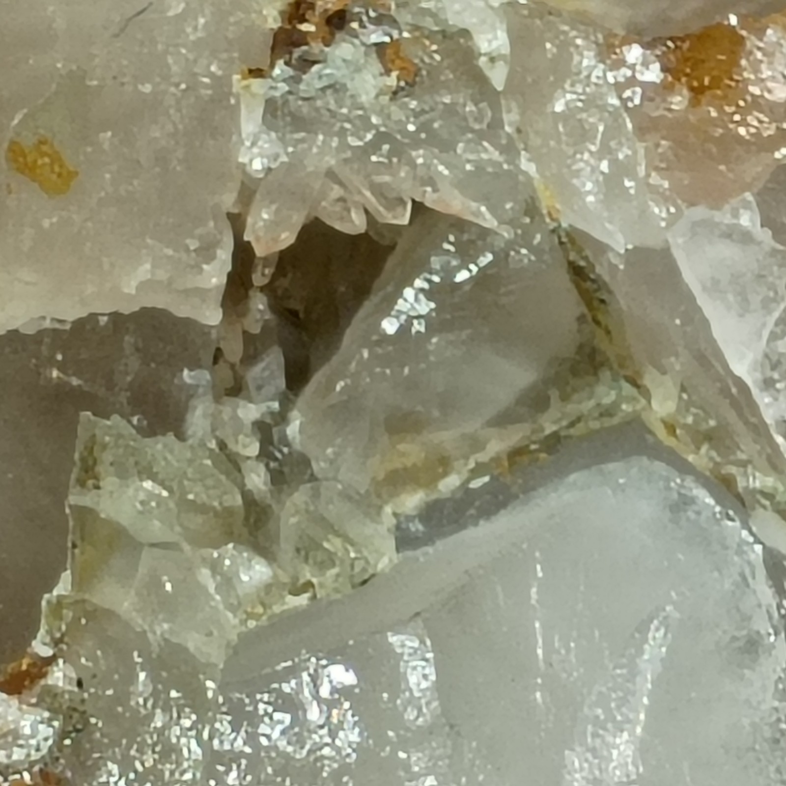 104g Quartz & Massive Topaz Crystal Silver Mines MO Historic Byrd Collection