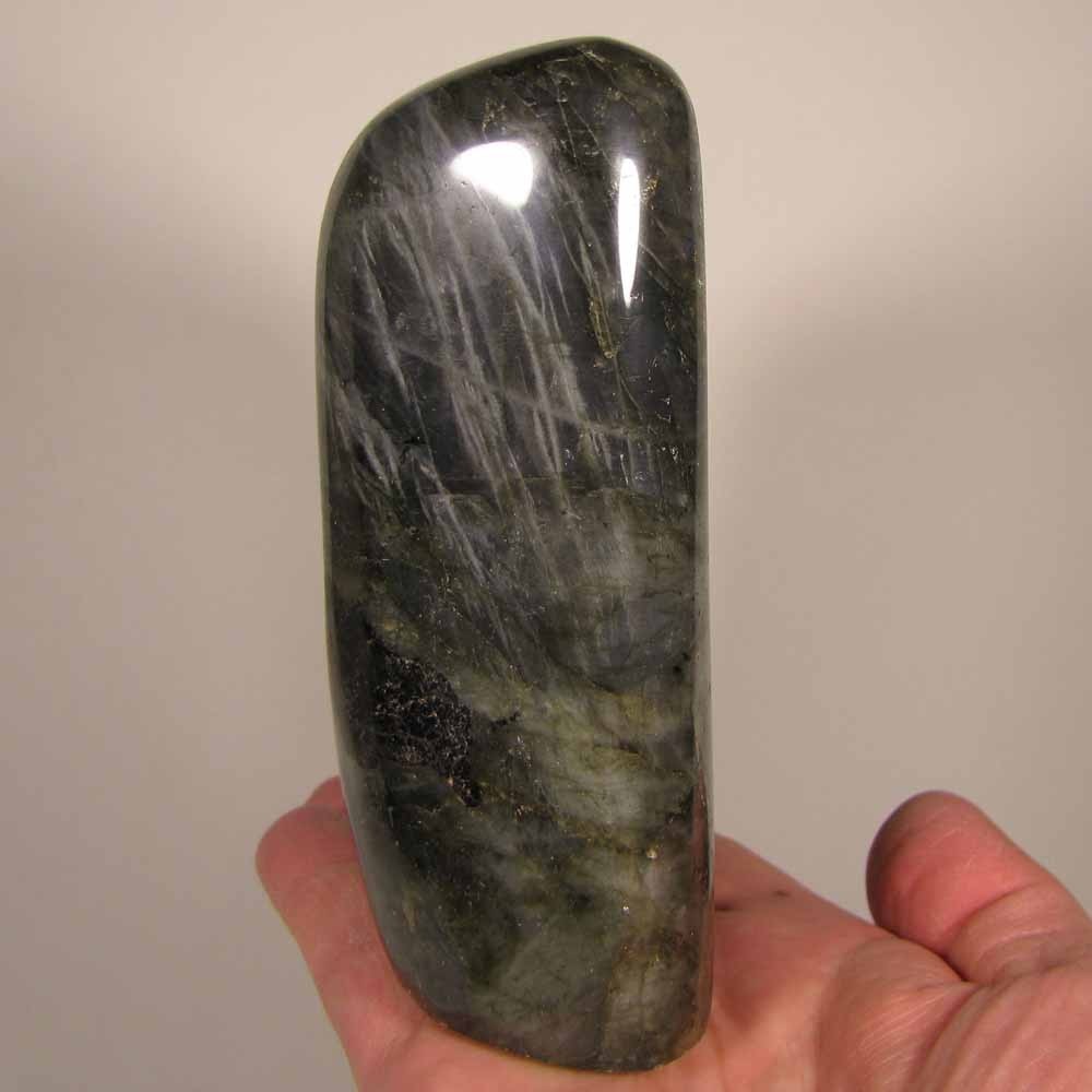 4.9″ LABRADORITE Polished Gemstone Freeform Standup – Madagascar – 2.9 lbs.