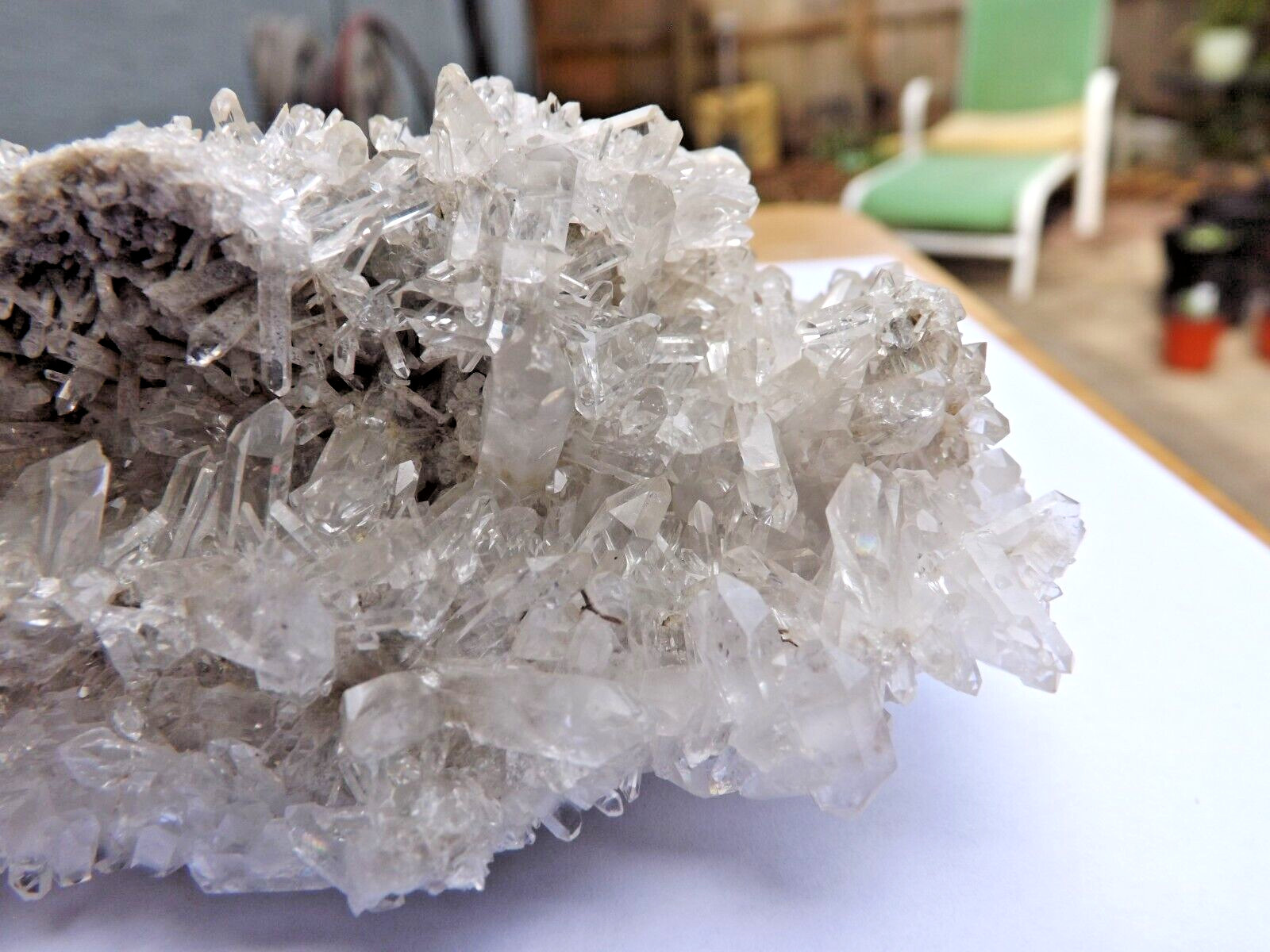 Ellenville needle quartz crystal matrix 640g 8″x3-1/2″x2-1/2″ Museum piece