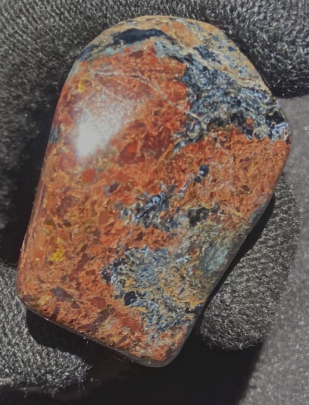 Pietersite Beautiful Large Flaming Polished 65 Grams or 855 Catats Africa