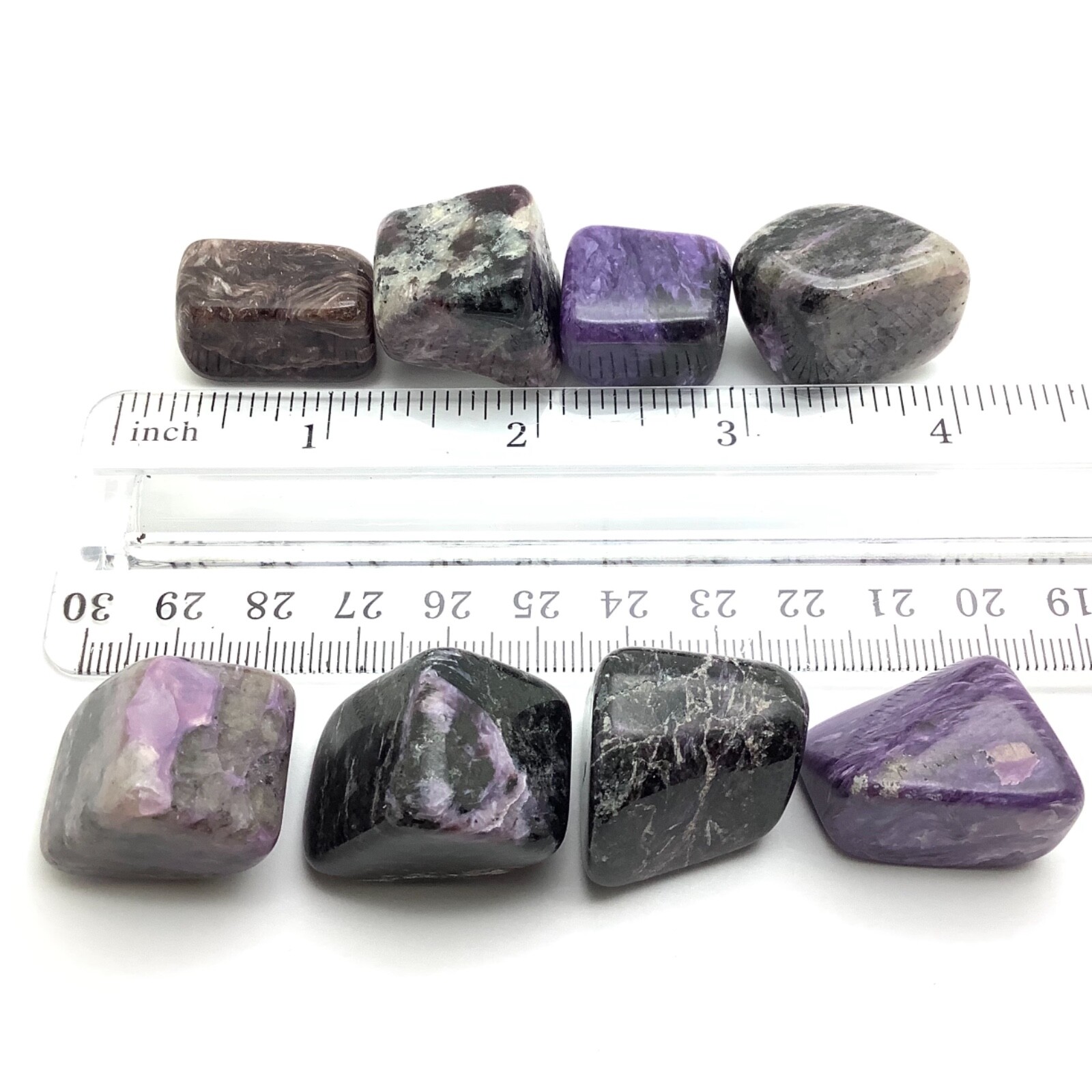 Charoite Stone Lot 8 Polished Purple Specimens Siberia