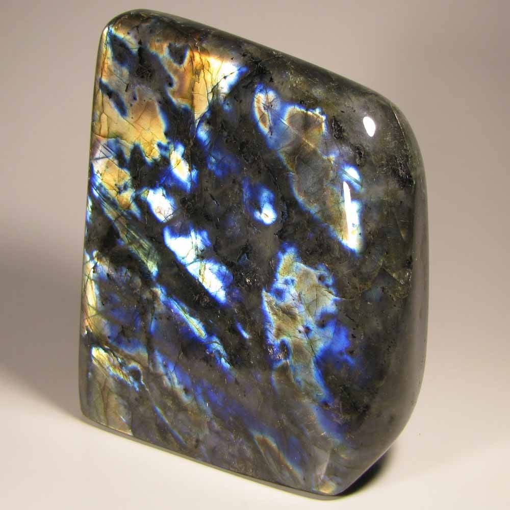 4.9″ LABRADORITE Polished Gemstone Freeform Standup – Madagascar – 2.9 lbs.