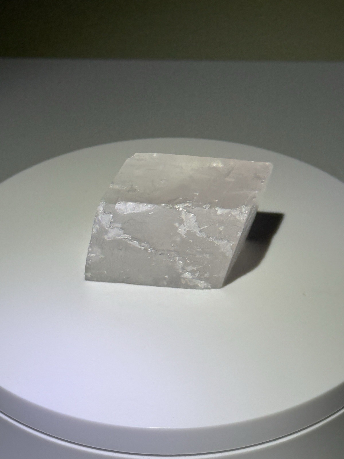 ETHEREAL Iceland Spar Calcite Crystal Specimen w/ Terlingua-type Fluorescence