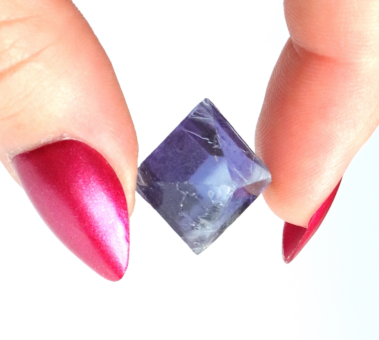 Fluorite Octahedron Gemmy Sky Blue Purple Color Illinois 2.0 Cm’s
