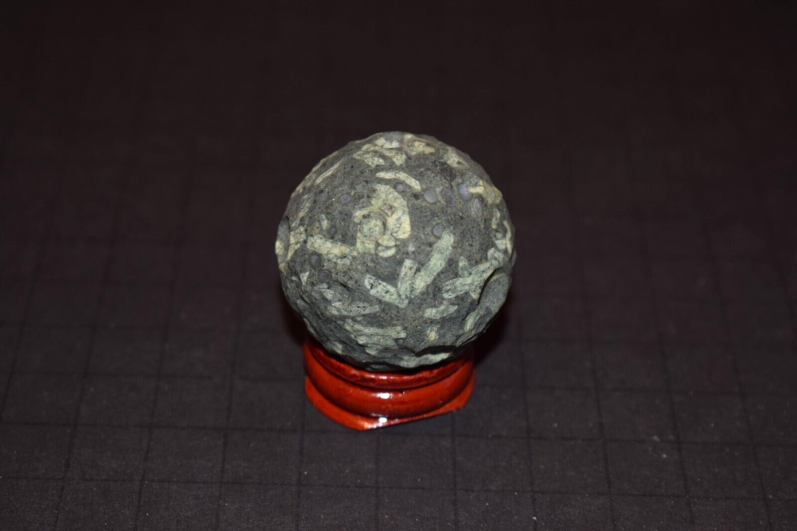 Unique Moon Ruff Creator Texture Clay or Stone Toy Marble Bolder Size 1.578″