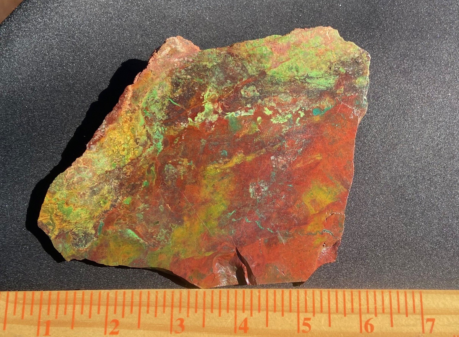 Parrot Wing Chrysocolla Colorful AA Big Slab Untreated No Cracks 212 Gram 7.5 Oz