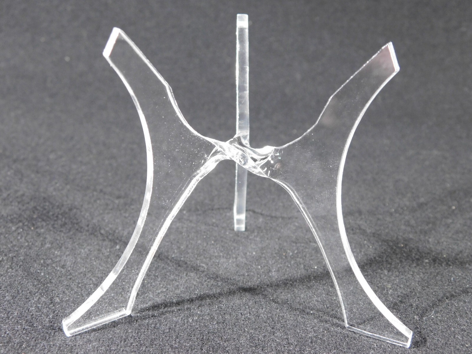 Sphere Display Stand Three Post Clear Lucite Large Size TT13