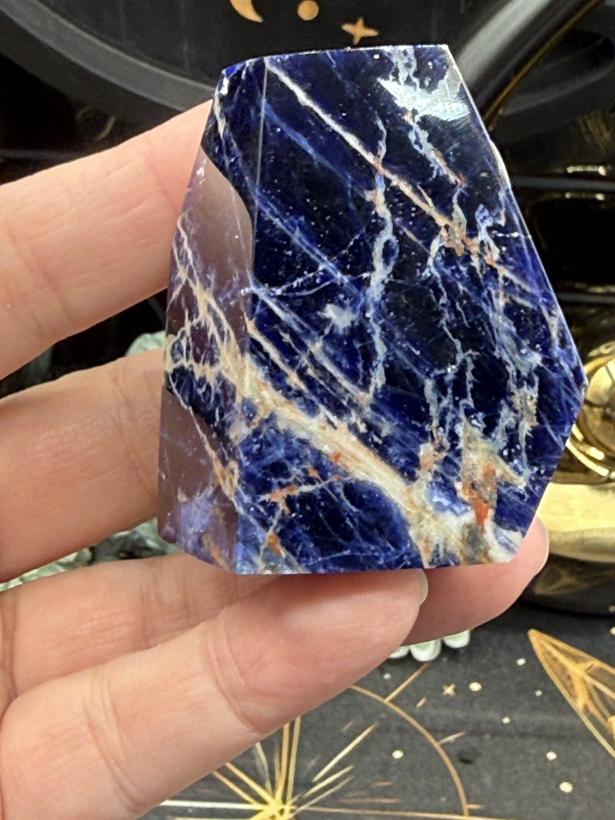 Natural Sodalite Freeform HQ Polish really nice! Free shipping
