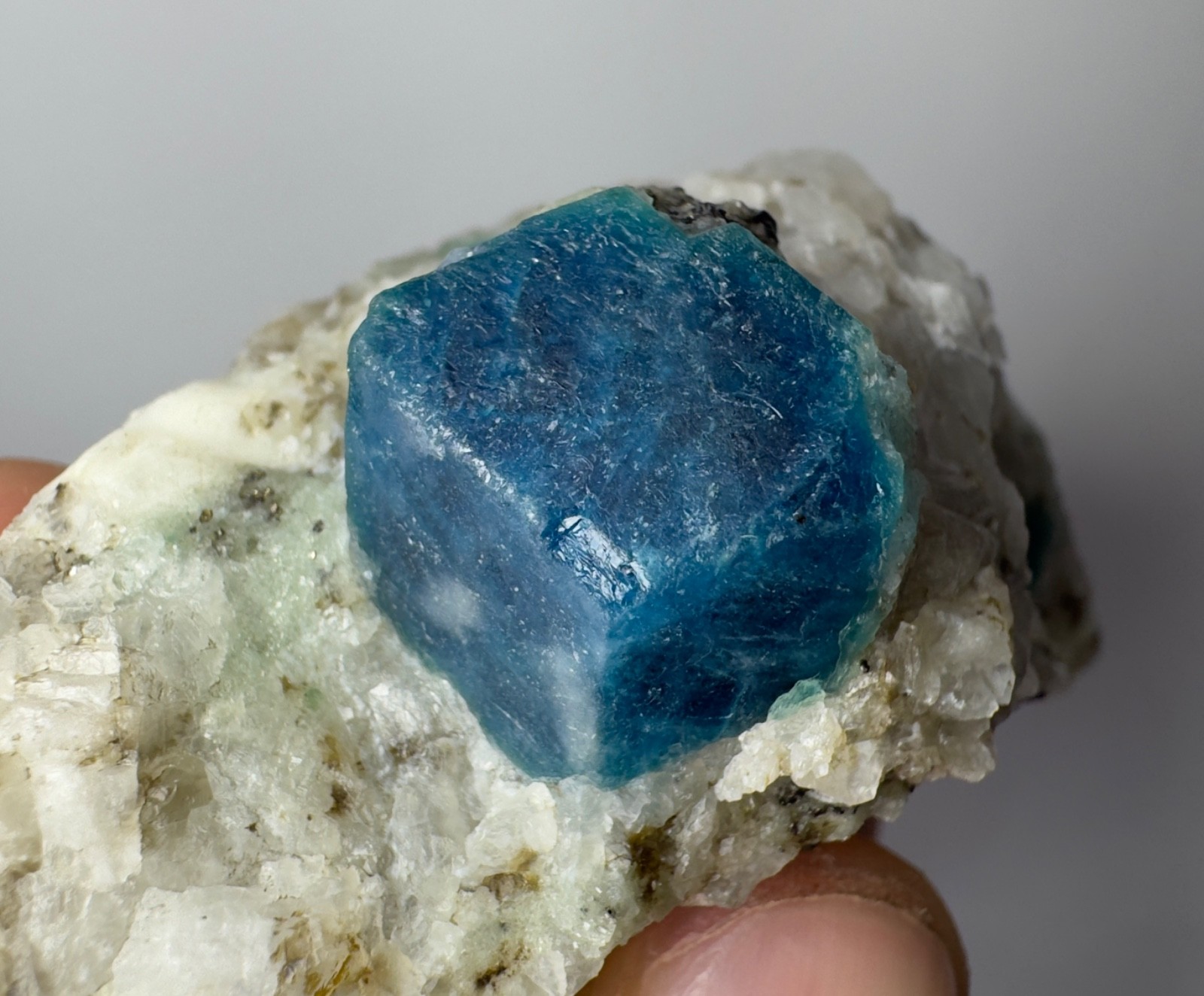 502 CT Natural Green Hauyne Crystals On Matrix From Badakhshan Afghanistan