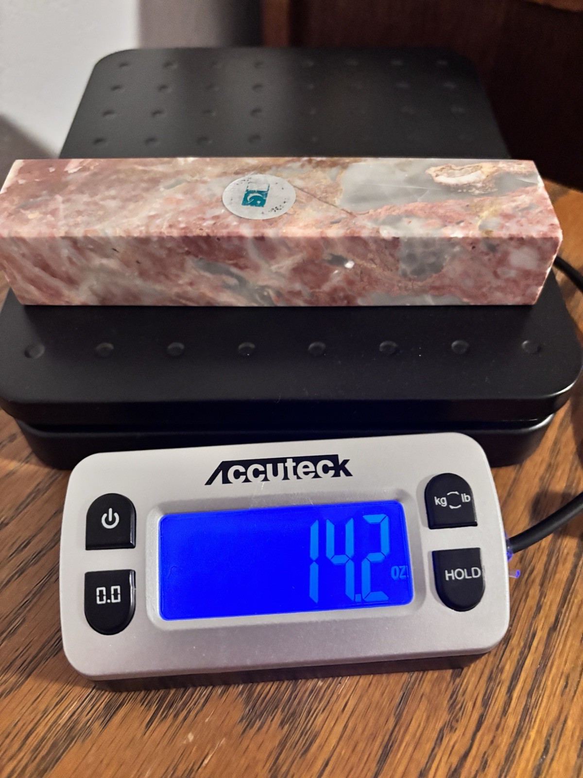 Natural Maligano Jasper Tower Or Paper Weight Made In Pakistan 14.2oz 6×1.25×1