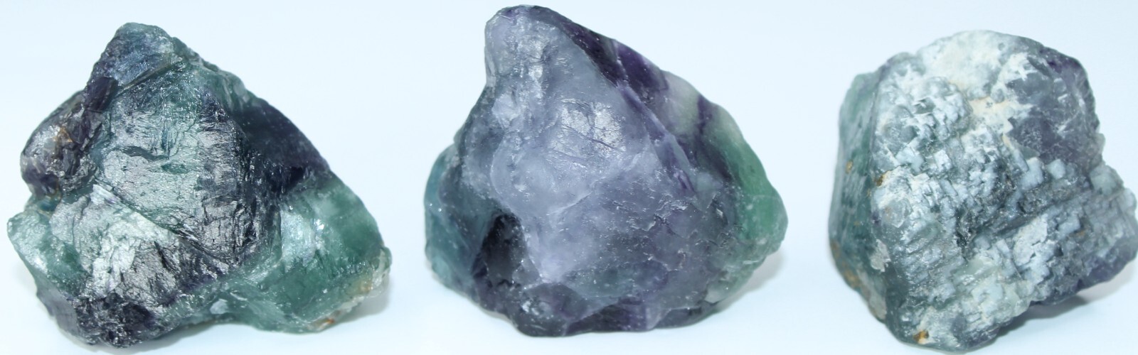 AAA Rough Mexican Rainbow Fluorite / 5 Pieces / 17.2 oz (487.61 gr) 2258
