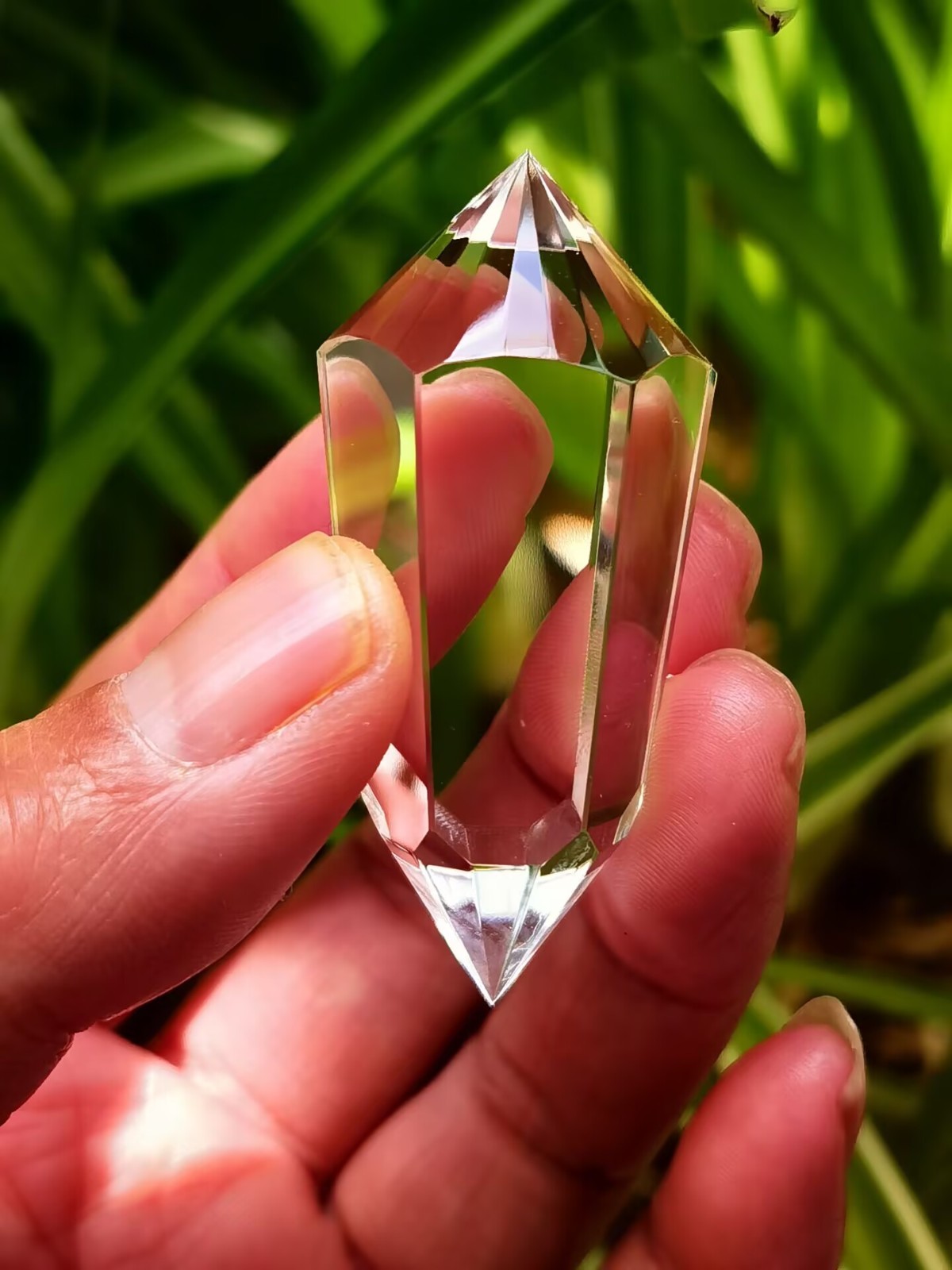 Tibetan Himalayan High Altitude 3 Gate 24 Sided Crystal Quartz Vogel Wand 2.0”