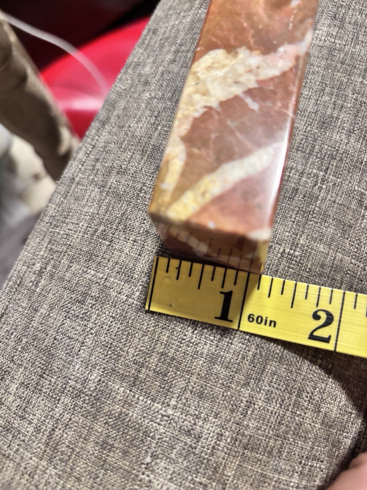 Natural Maligano Jasper Tower Or Paper Weight Made In Pakistan 14.2oz 6×1.25×1