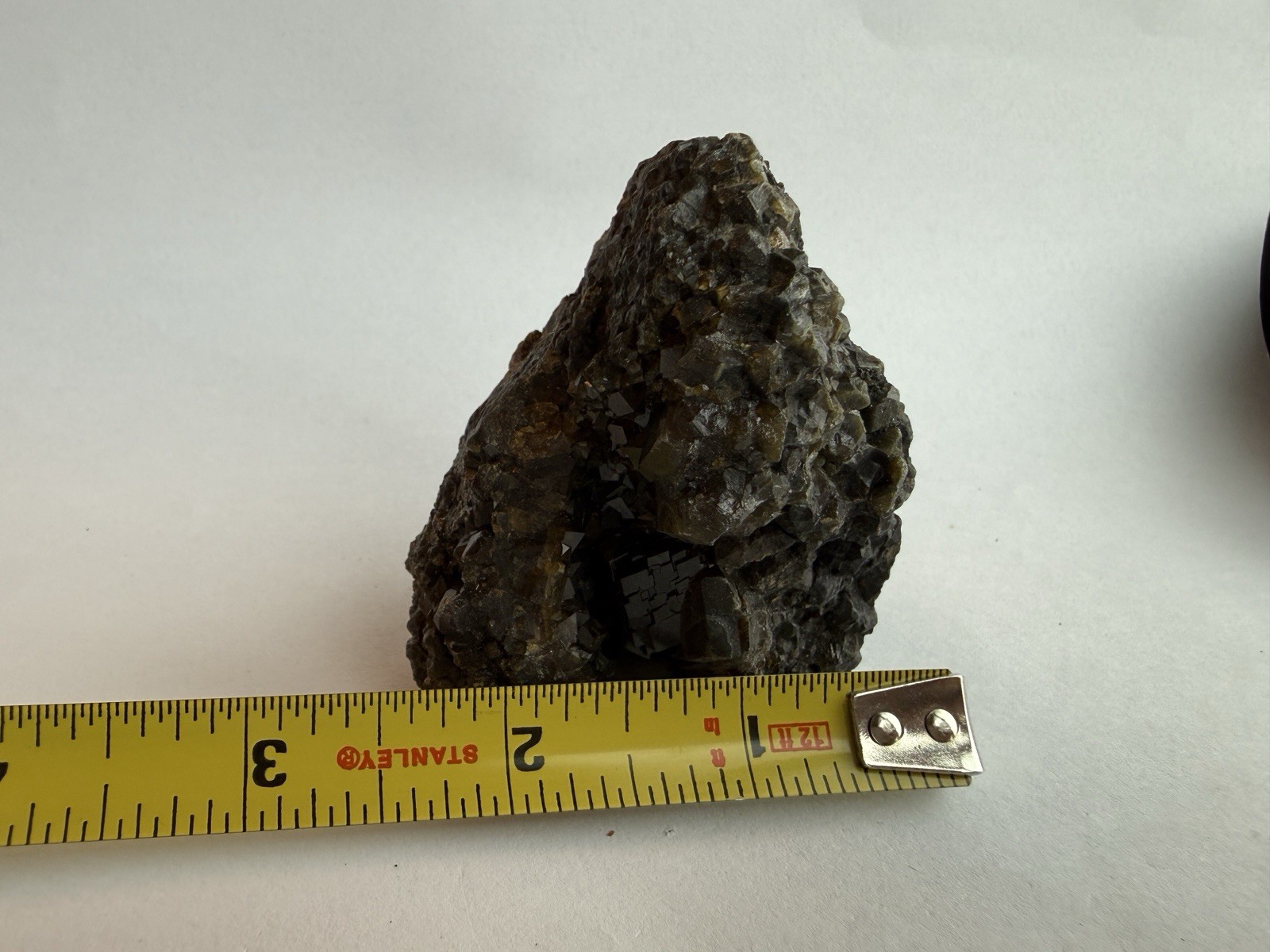 Natural Andradite Garnet Crystal Cluster 224g Olive Brown Mineral Specimen