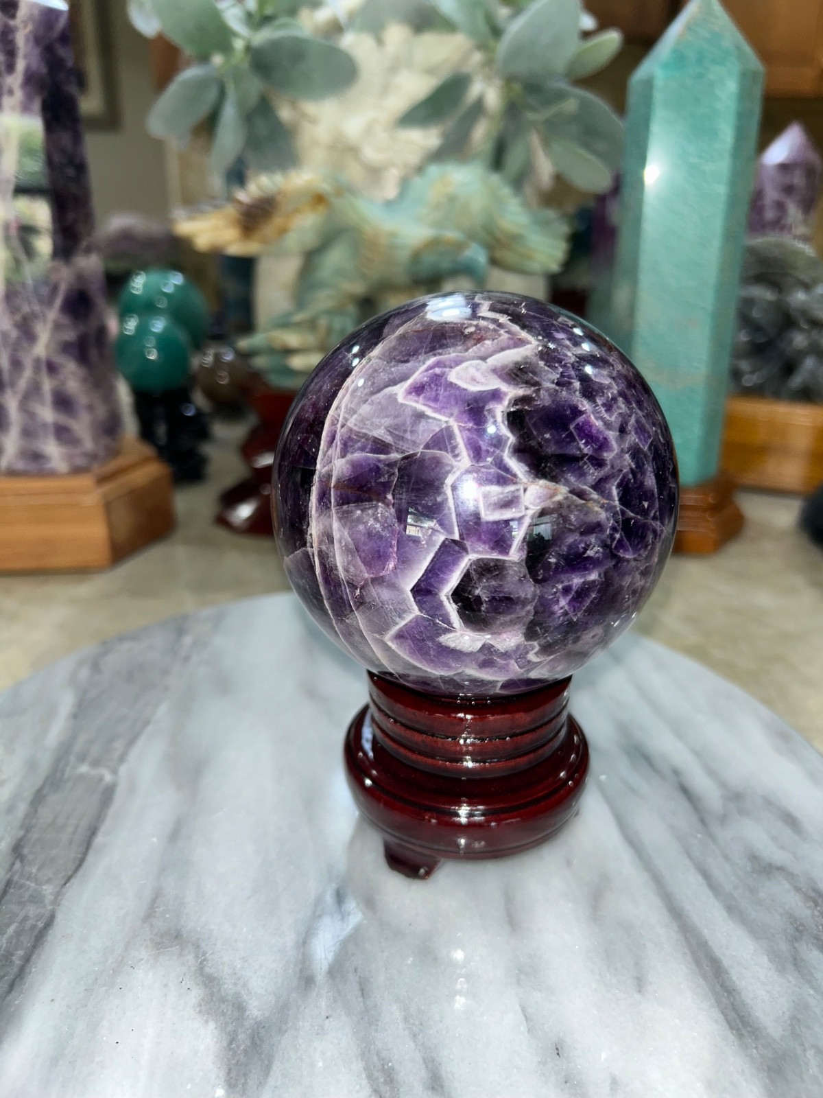 Dream AMETHYST sphere with stand