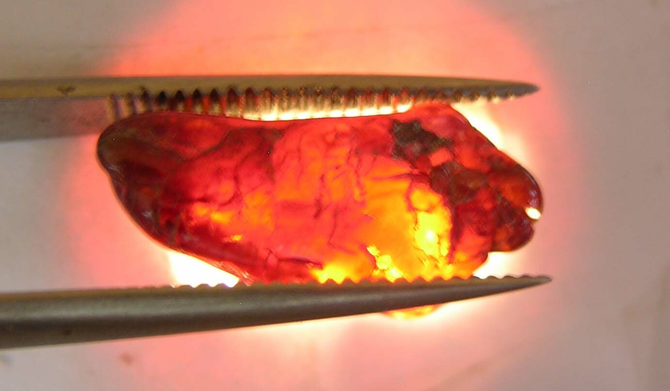7.25ct 100% Natural Africa Tumbled Rough Mandarin Garnet Specimen 1.40g 16.00mm