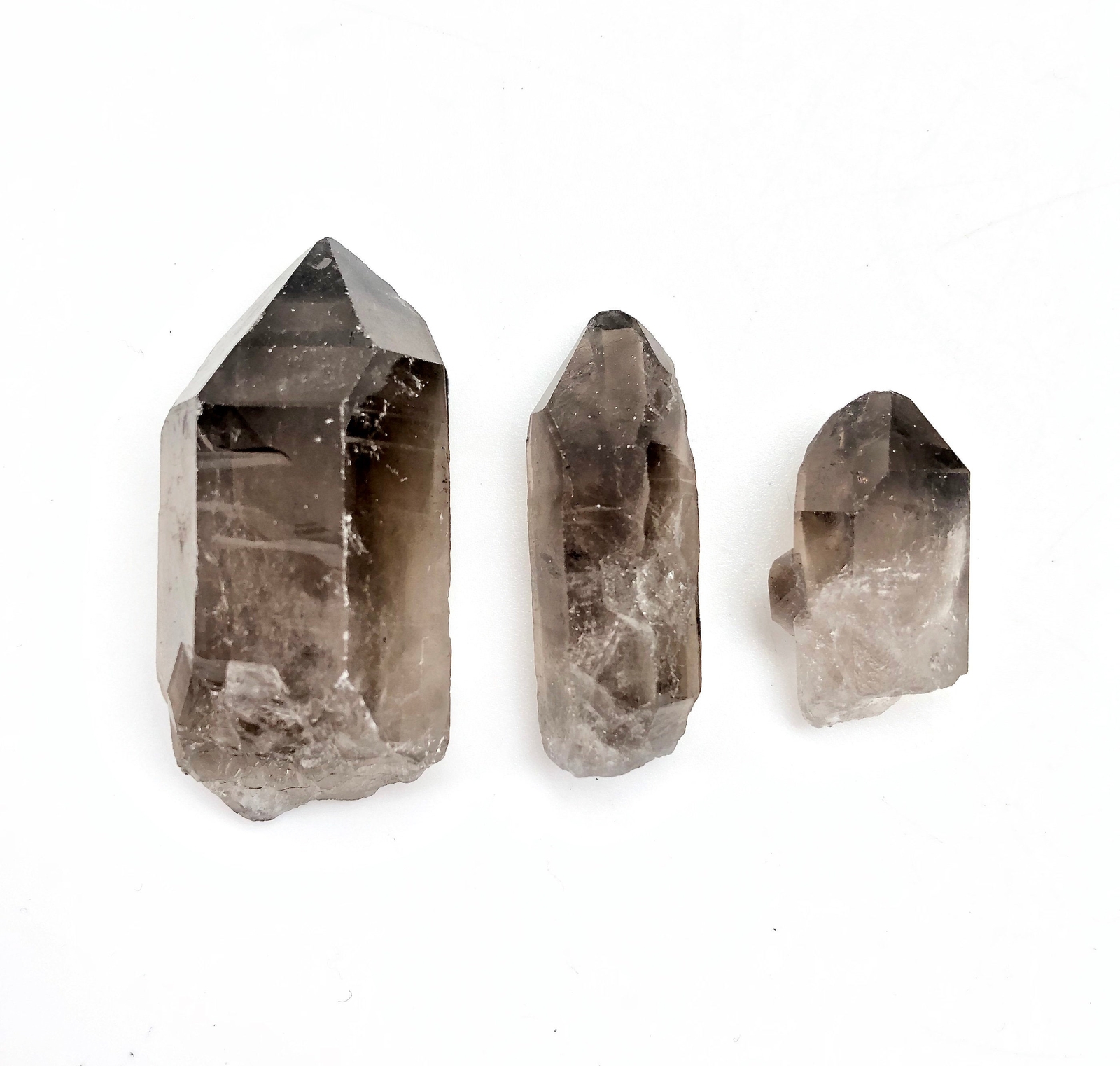 Raw Smoky Quartz Crystal Point, Natural Smoky Quartz from Brazil