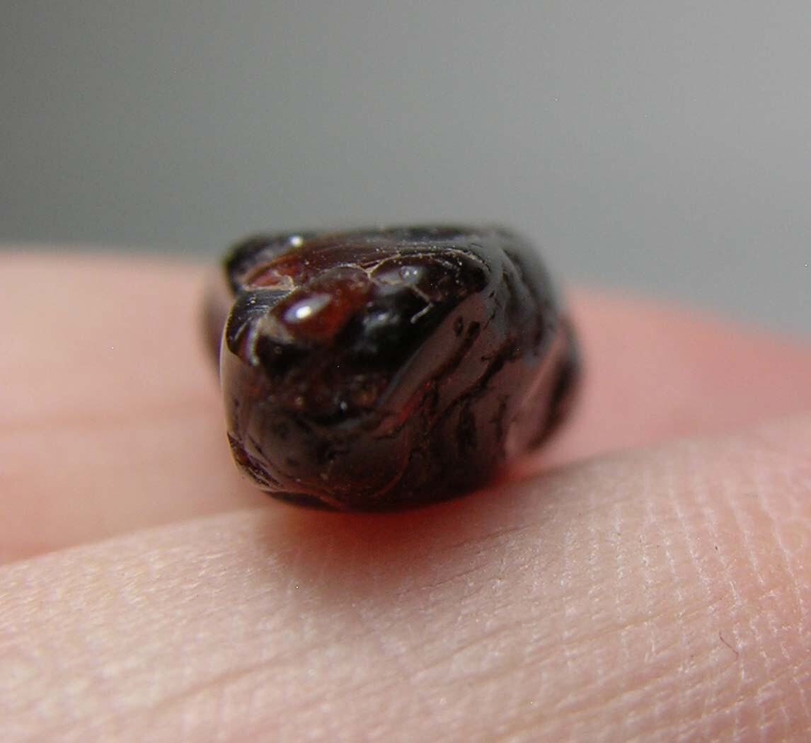 7.25ct 100% Natural Africa Tumbled Rough Mandarin Garnet Specimen 1.40g 16.00mm