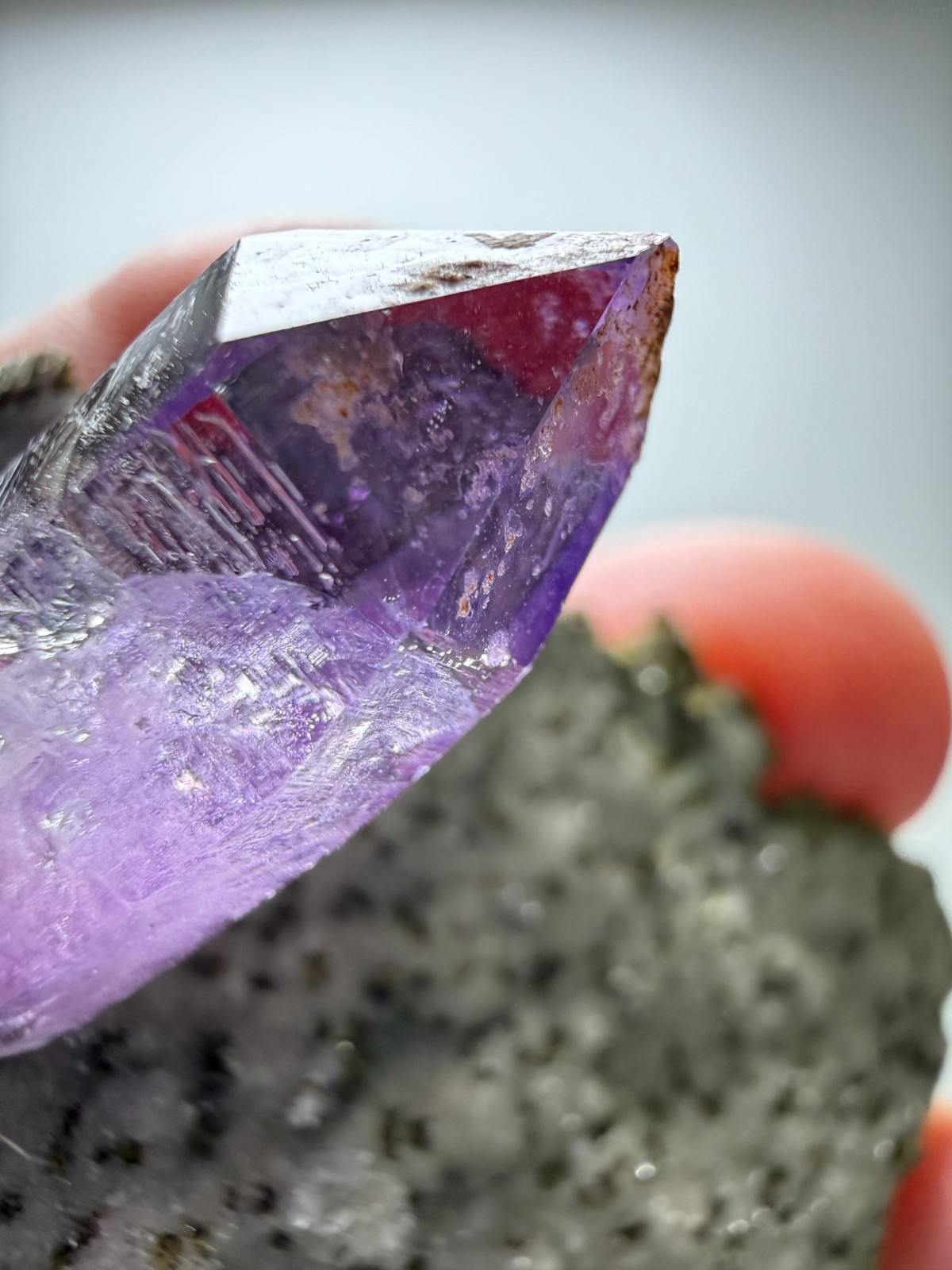 NICE single Amethyst crystal on Matrix from Veracruz, Mexico- Super Deal! $32!
