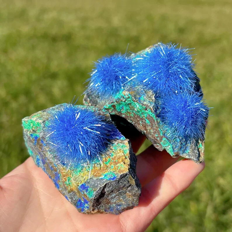 Natural Raw Dandelion Zeolite Cluster Titanium Geode Quartz Crystal SpecimenGift