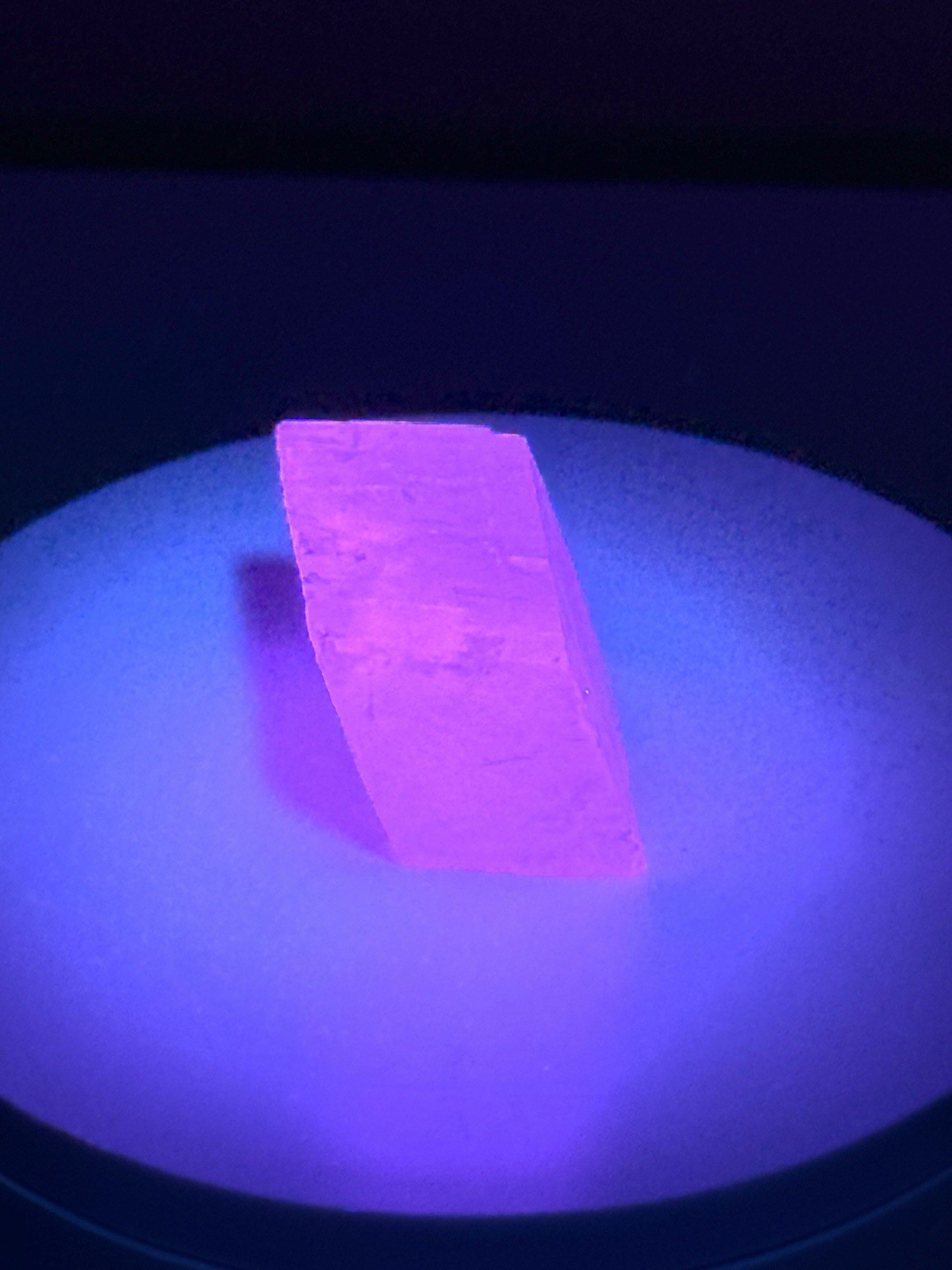 ETHEREAL Iceland Spar Calcite Crystal Specimen w/ Terlingua-type Fluorescence