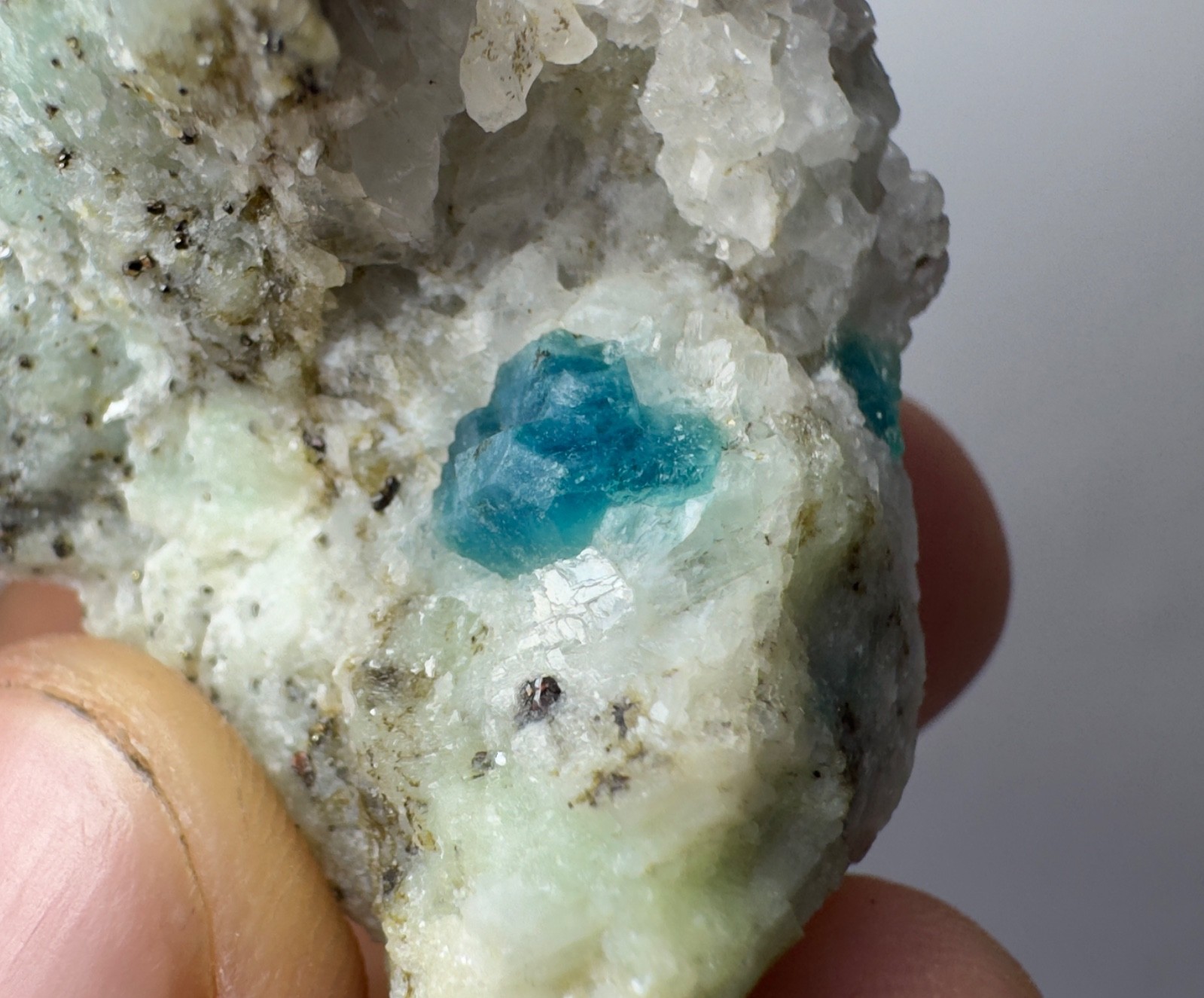 502 CT Natural Green Hauyne Crystals On Matrix From Badakhshan Afghanistan