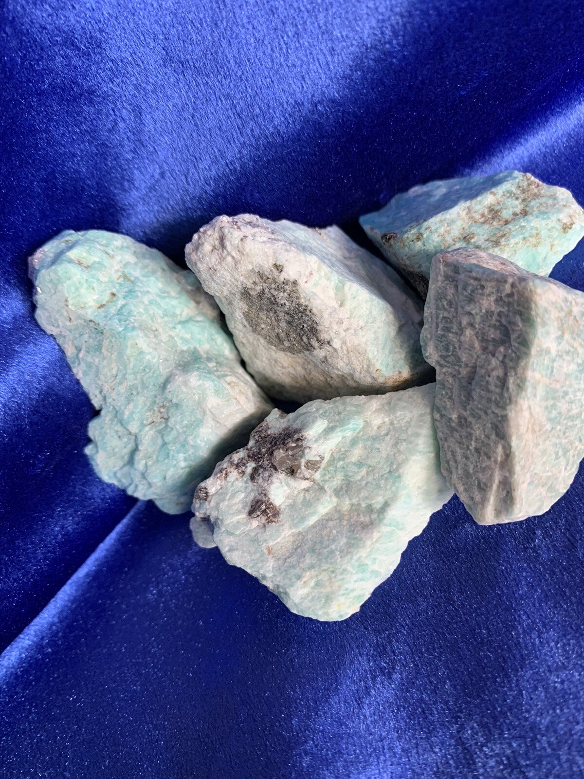 Raw Rough Amazonite Gemstone Large Matrixes Healing Energy Crystals 1 piece